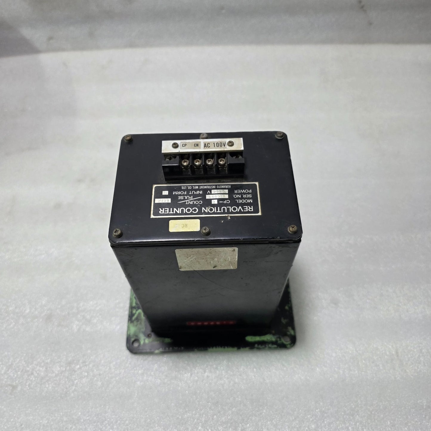 KURAMOTO REVOLUTION COUNTER CP-1 | PULSE INPUT COUNTER | TOKYO JAPAN INDUSTRIAL