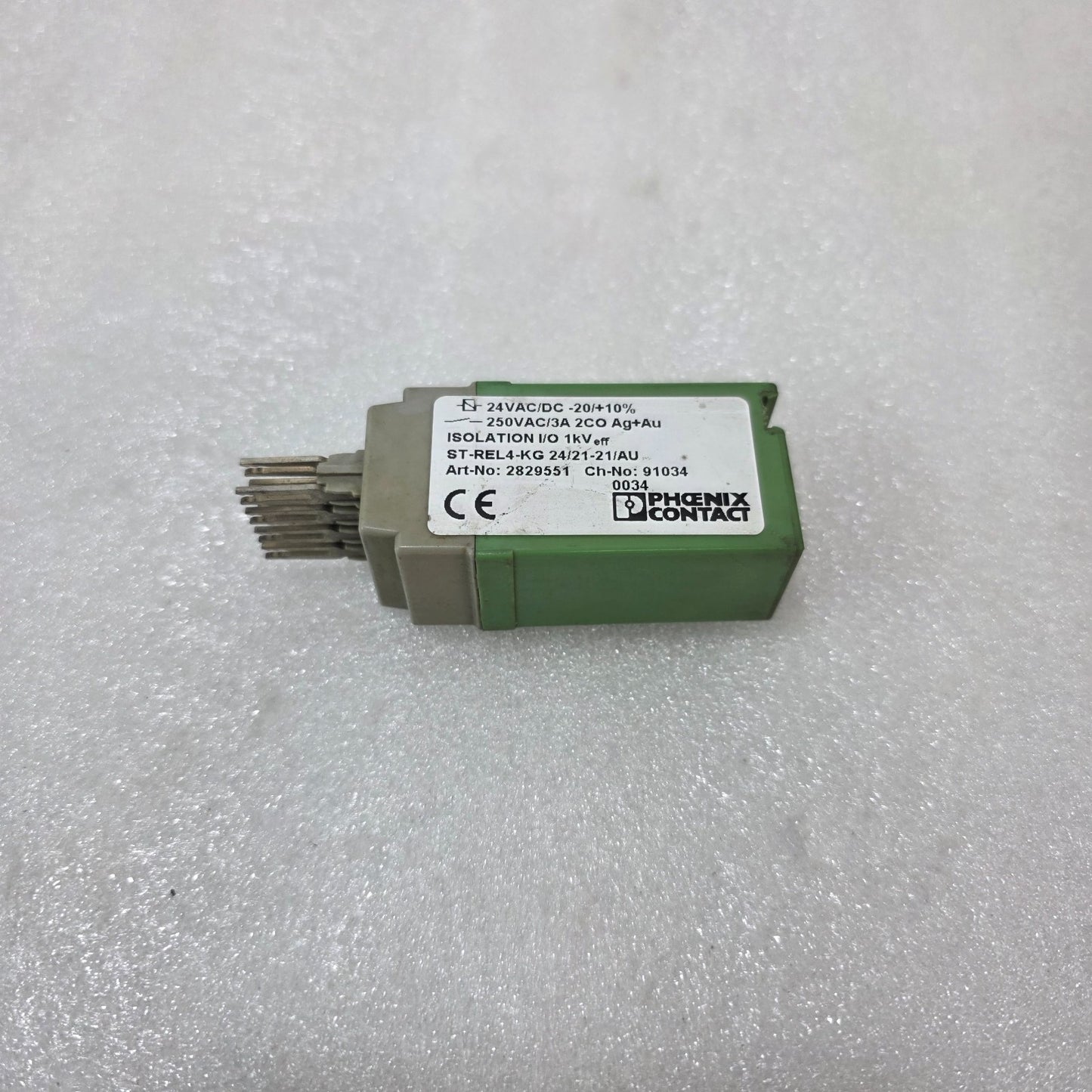 PHOENIX CONTACT ST-REL4-KG 24/21-21/AU RELAY MODULE, 24VAC/DC COIL 2829551