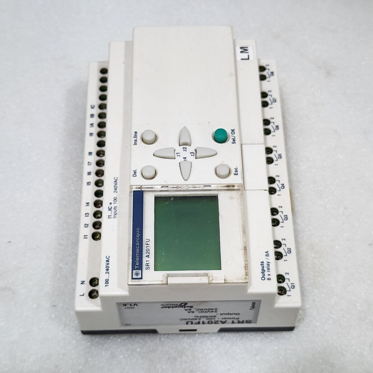SR1 A201FU SMART RELAY PROGRAMMABLE MODULE 100-240VAC