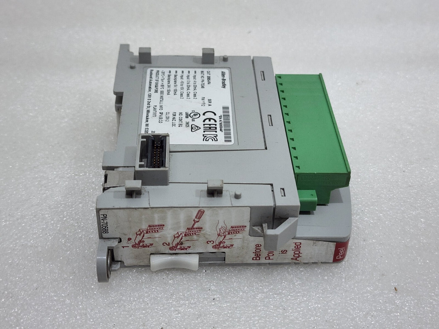 ALLEN BRADLEY CAT 2085-IF4 MICRO 800 ANALOG INPUT MODULE