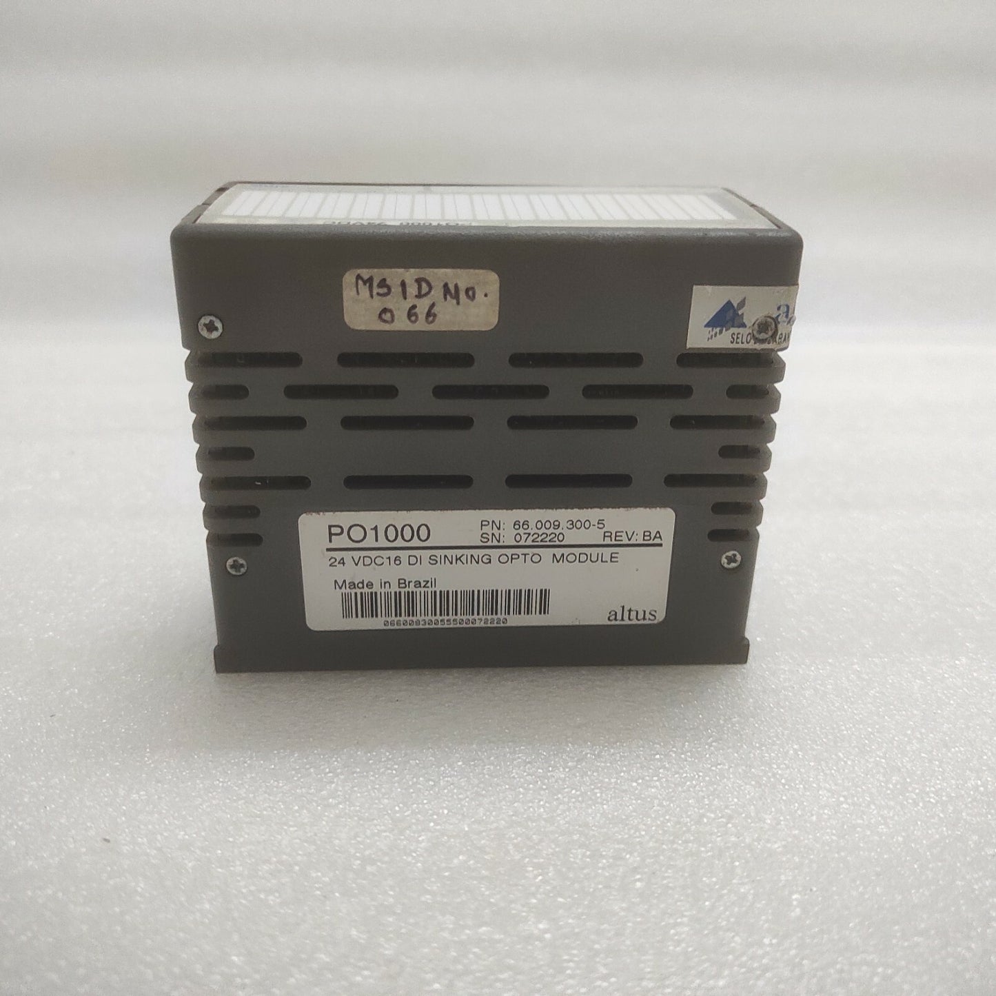 ALTUS PO1000 24VDC 16-DI SINKING OPTO MODULE 66.009.300-5