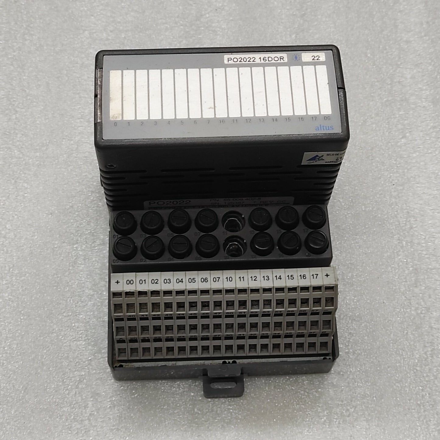 ALTUS PO2022 DIGITAL OUTPUT RELAY 66.009.402-8 PO6100 66.009.704-3
