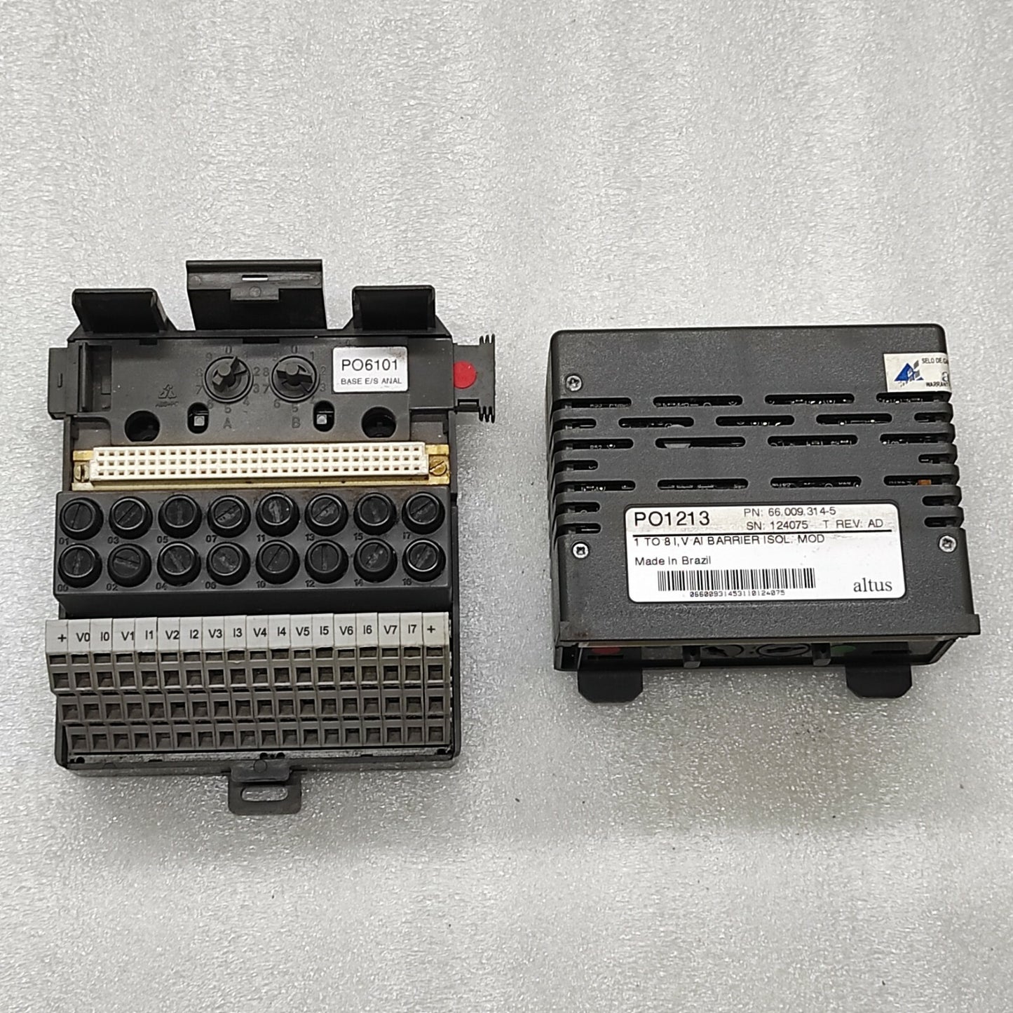ALTUS PO1213 AI BARRIER ISOLATED MODULE 66.009.314-5 PO6101 66.009.709-4