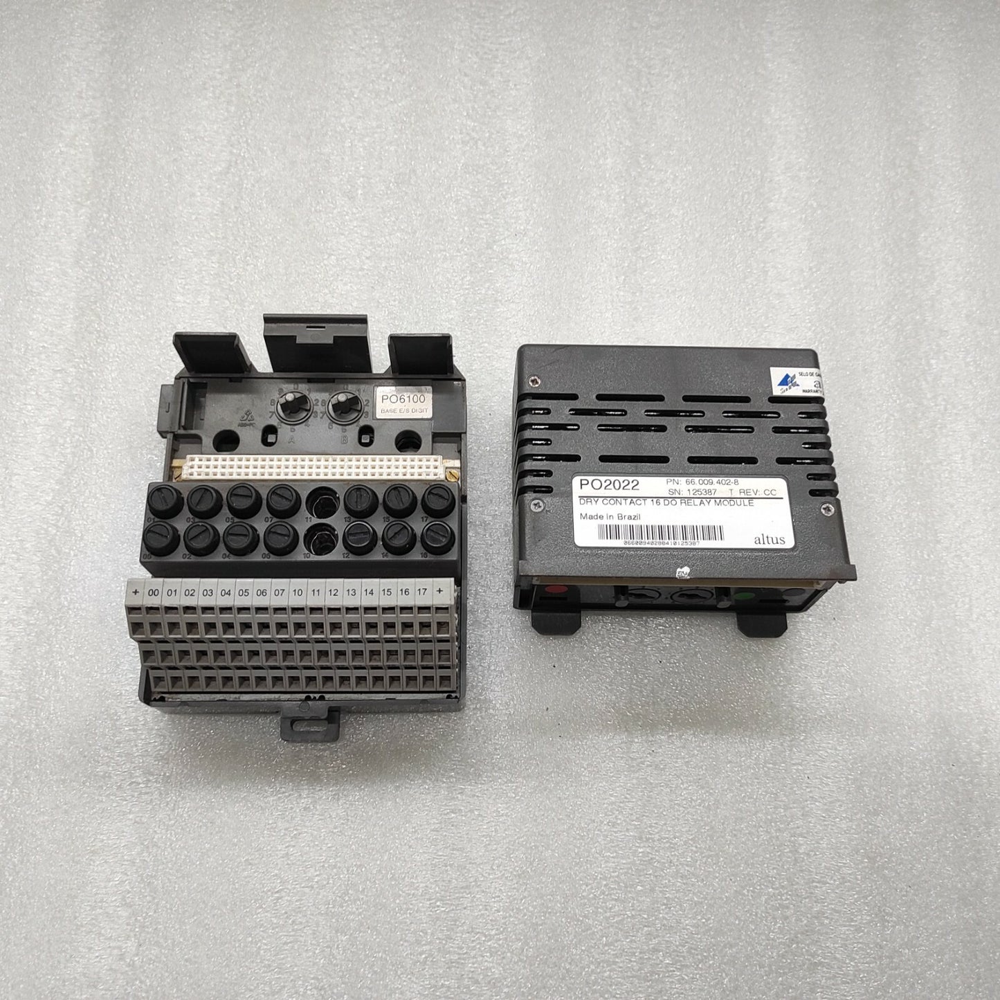 ALTUS PO2022 DIGITAL OUTPUT RELAY 66.009.402-8 PO6100 66.009.704-3