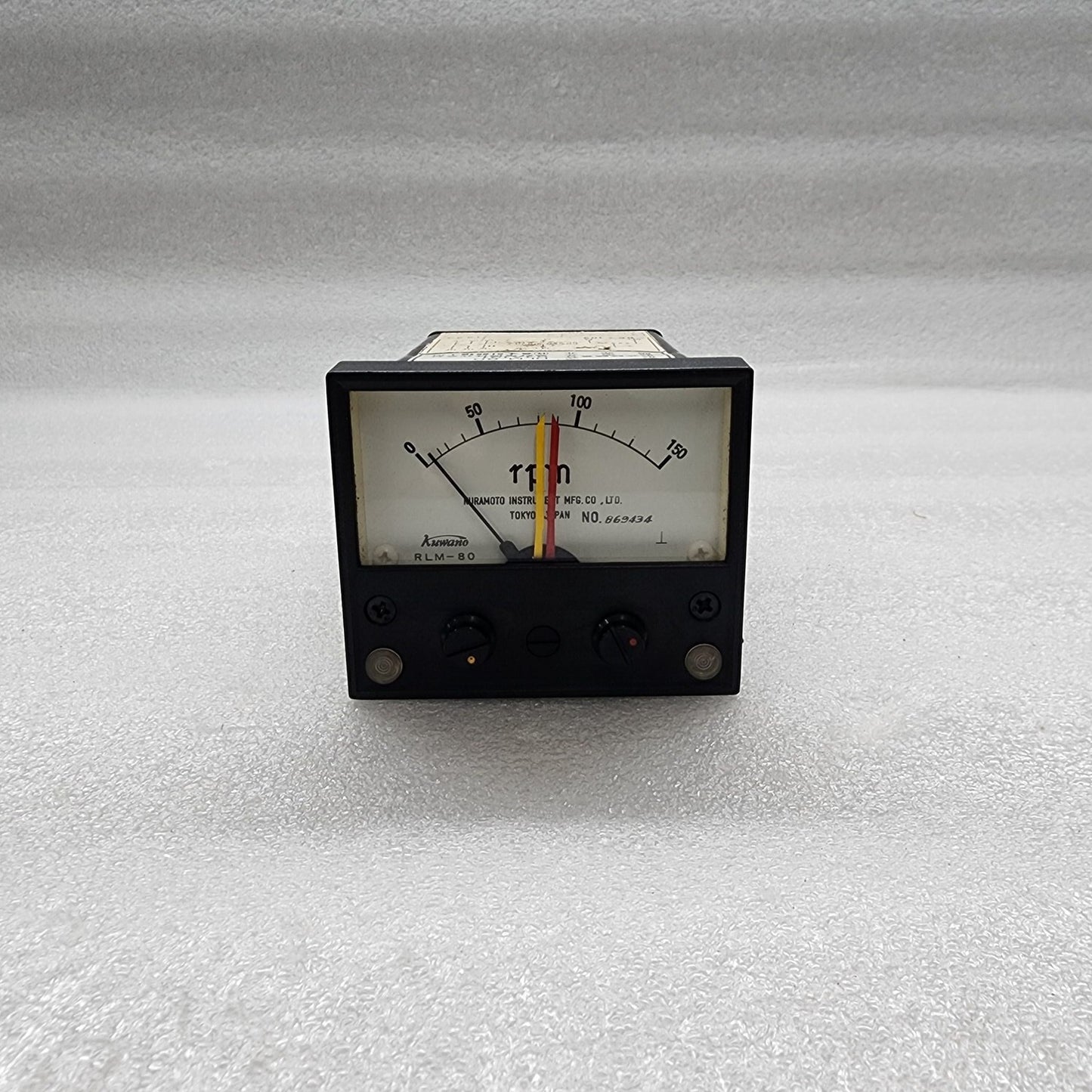 KUWANO KURAMOTO INSTRUMENT RLM80 RPM METER