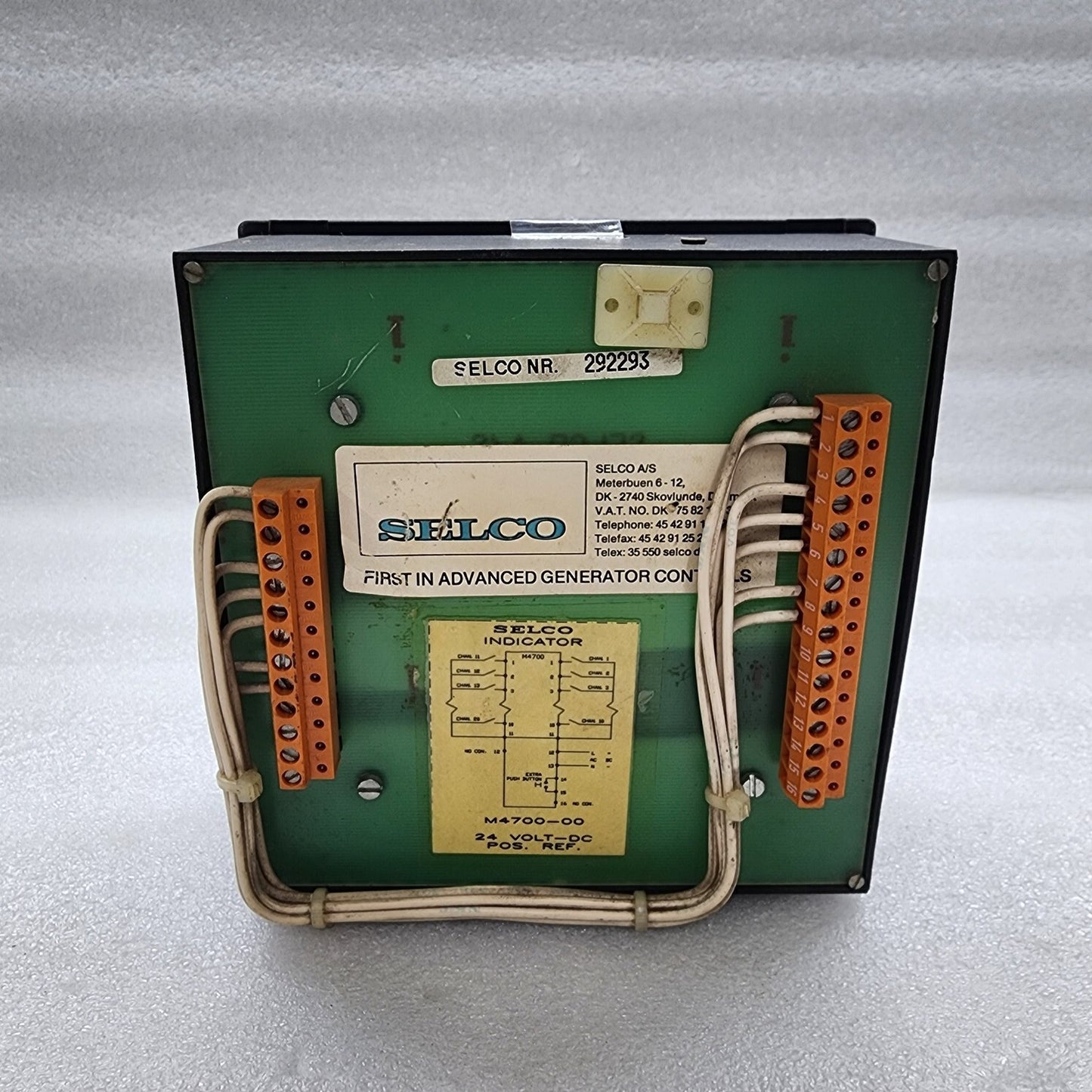 SELCO M4700-00 ENGINE ALARM PANEL INDICATOR 24V