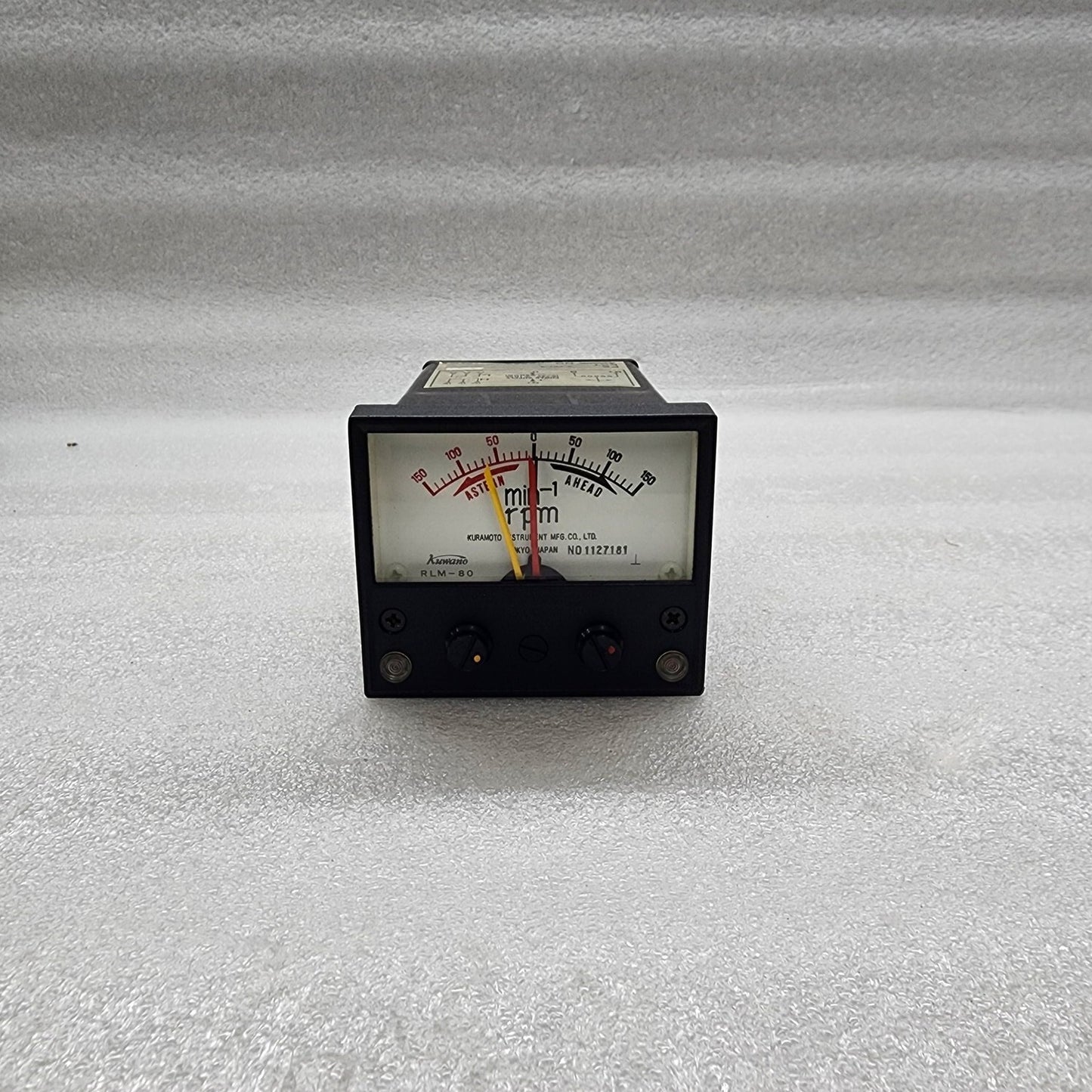 KURAMOTO INSTRUMENT KUWANO RLM-80 RPM METER 24VDC