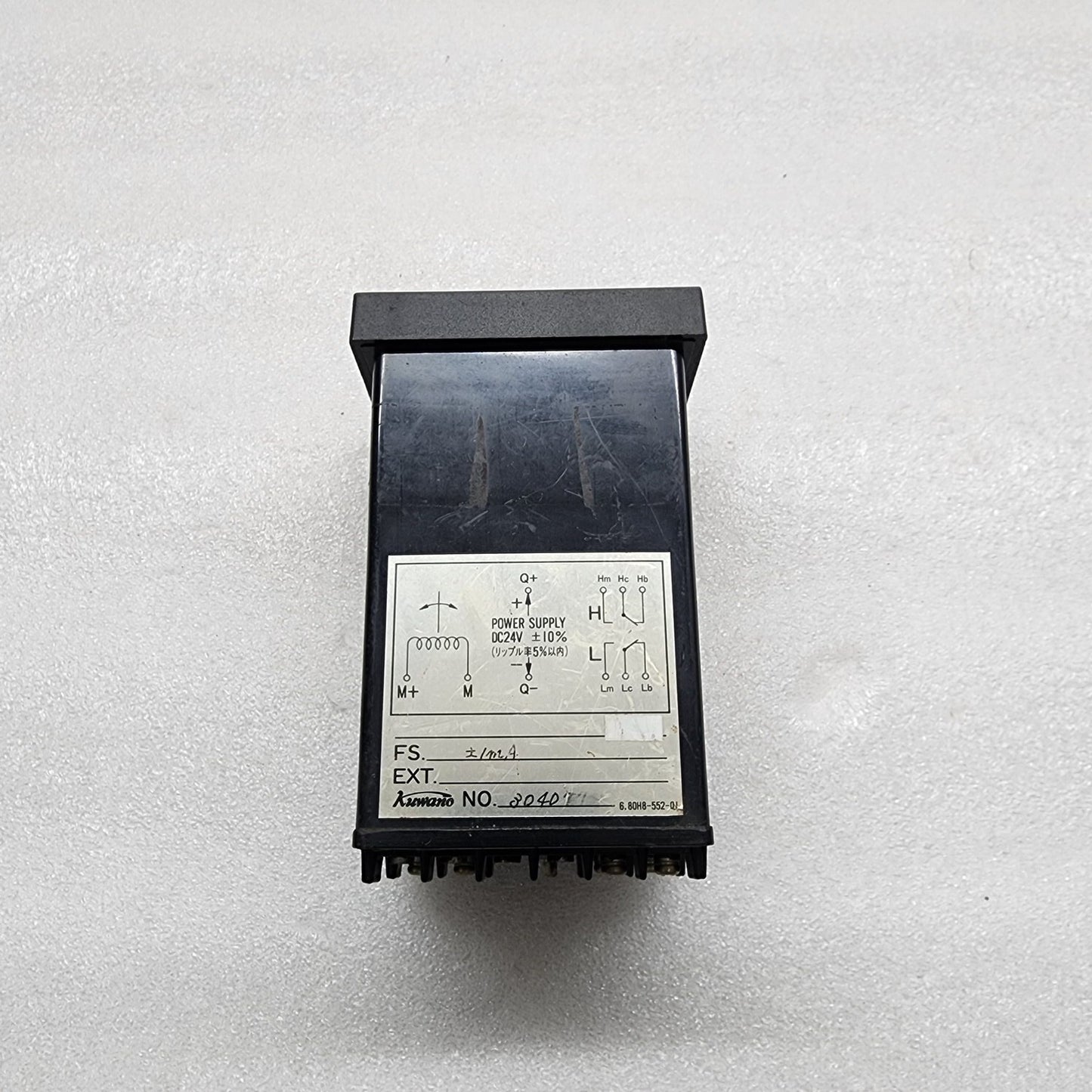 KURAMOTO INSTRUMENT KUWANO RLM-80 RPM METER 24VDC