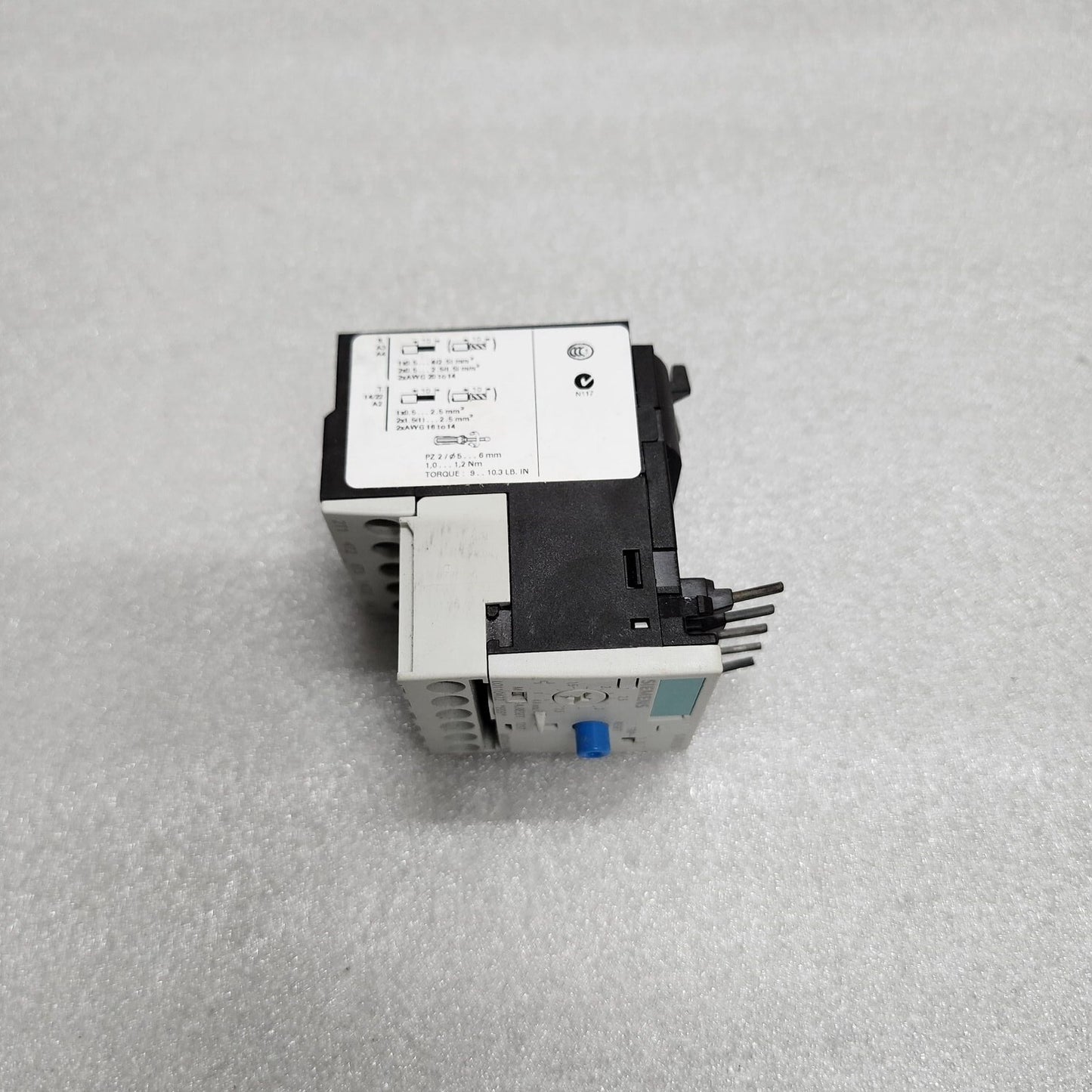 SIEMENS 3RB2016-1PB0 OVERLOAD RELAY 1-4A