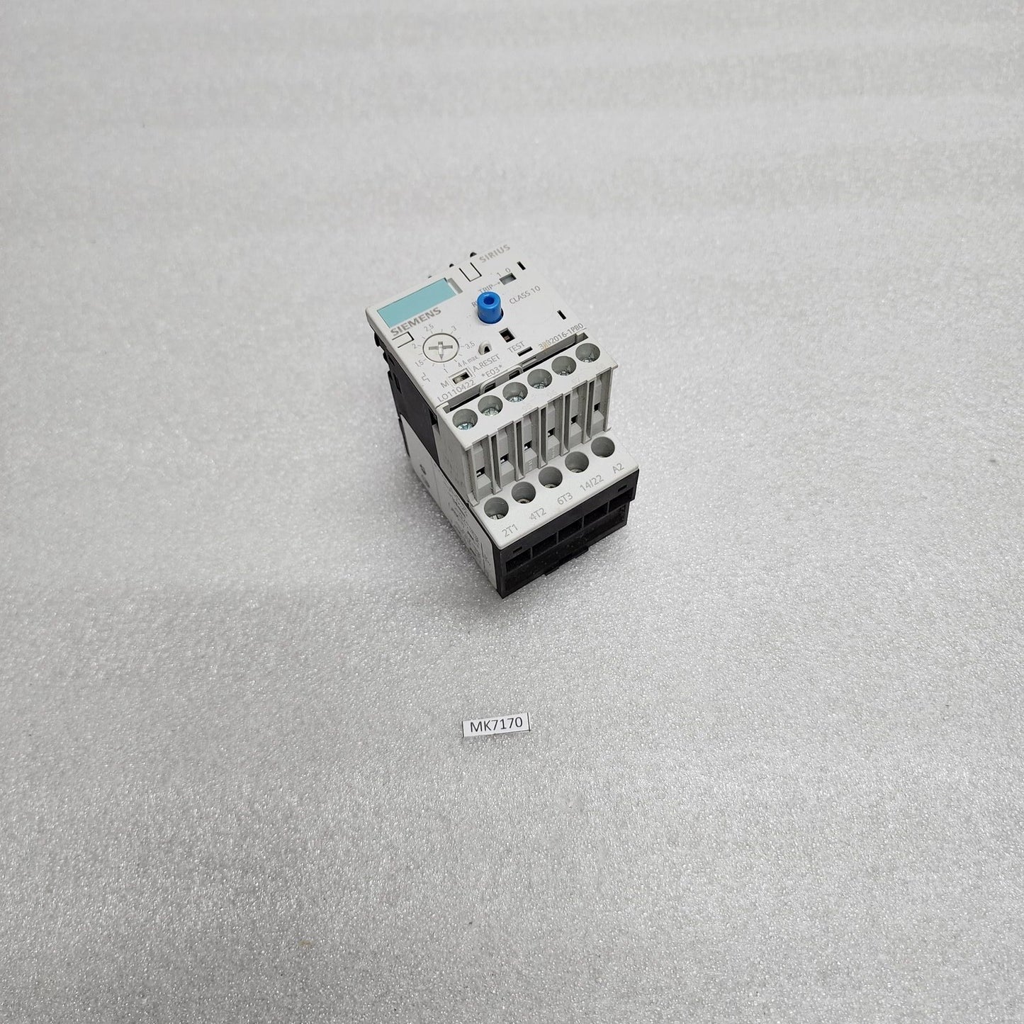 SIEMENS 3RB2016-1PB0 OVERLOAD RELAY 1-4A