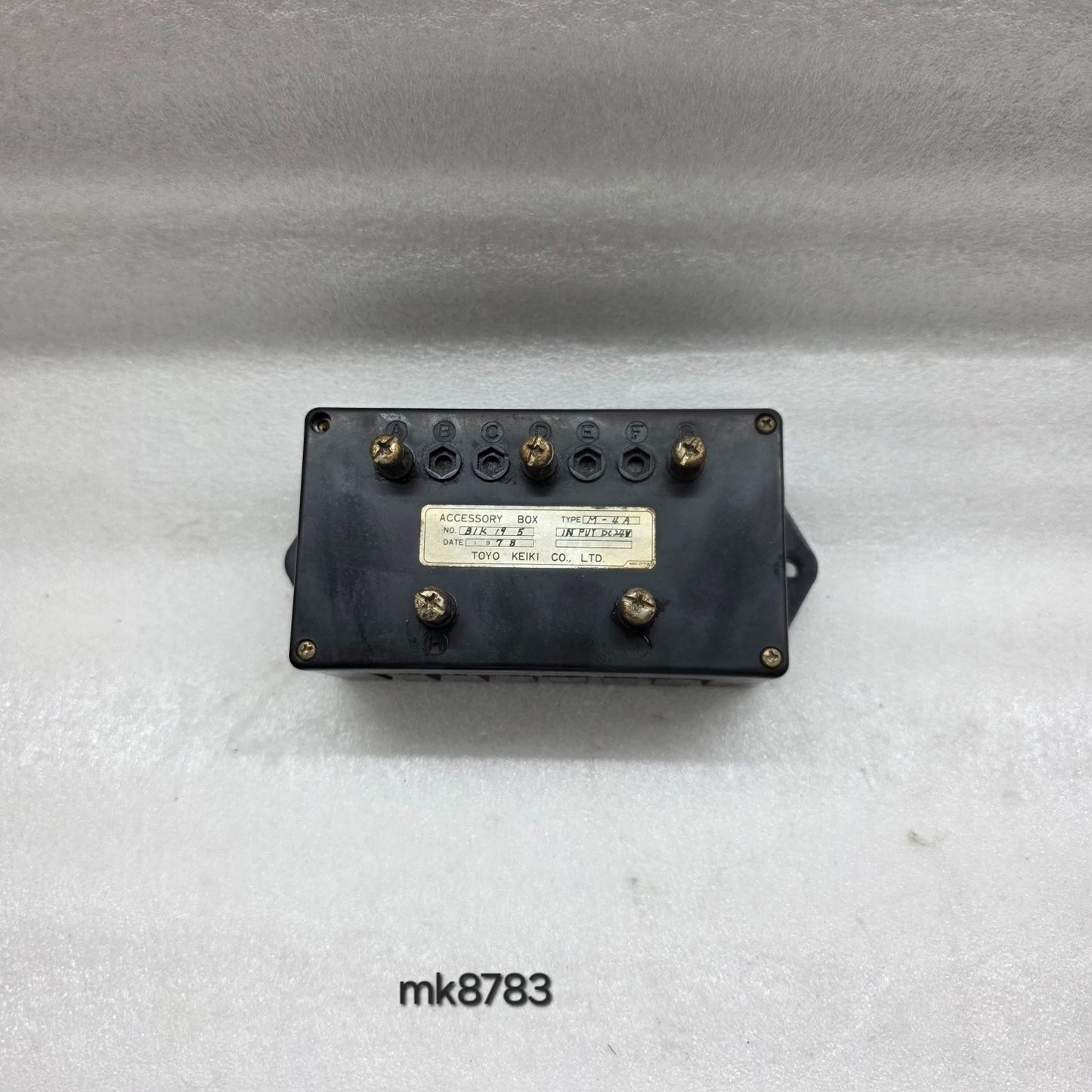 TOYO KEIKI M-4A ACCESSORY BOX 24VDC