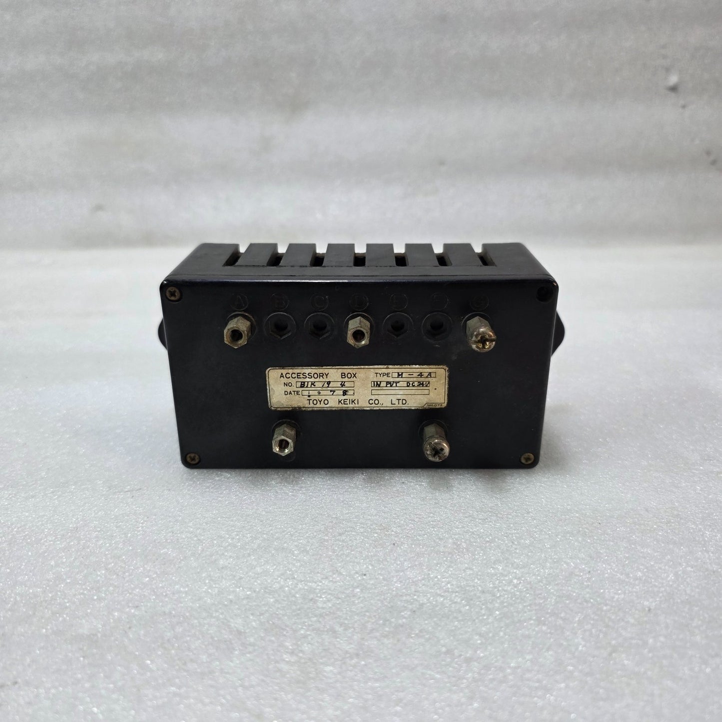 TOYO KEIKI M-4A ACCESSORY BOX 24VDC