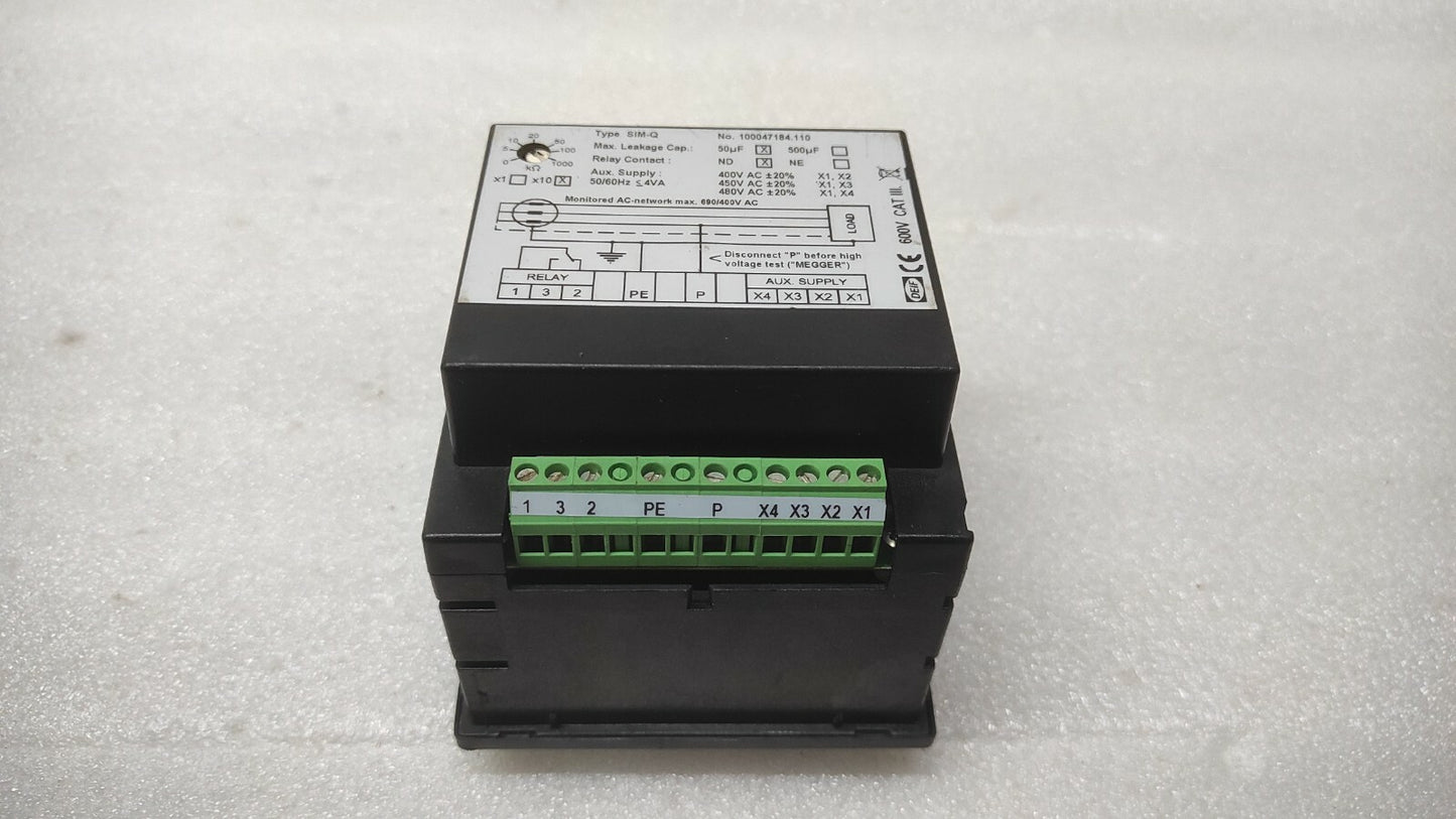 DEIF SIM-Q MEGA OHM METER 100047184.110 400-480V