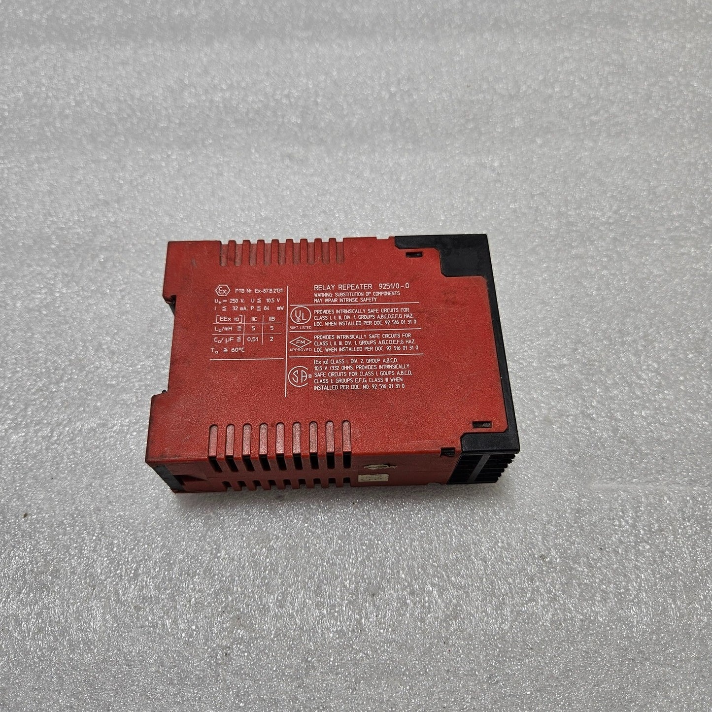STAHL 9251/02-10 RELAY REPEATER 24VDC