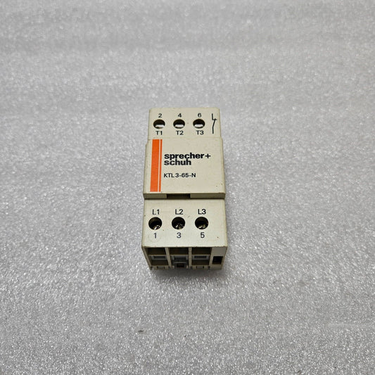 SPRECHER + SCHUH KTL3-65-N 3-POLE CONTACTOR 65A