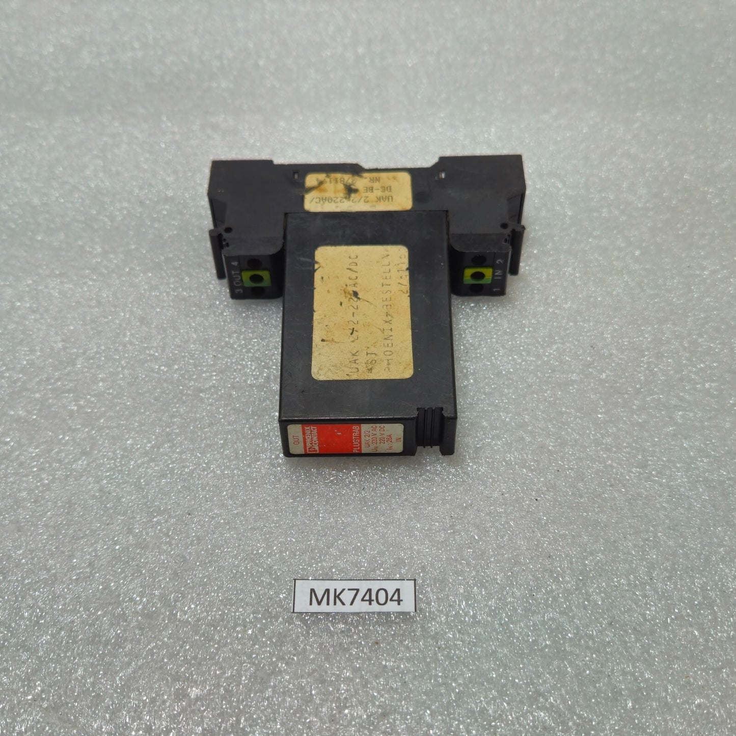 PHOENIX CONTACT UAK 2/2 PLUGTRAB 220V AC/DC 26A