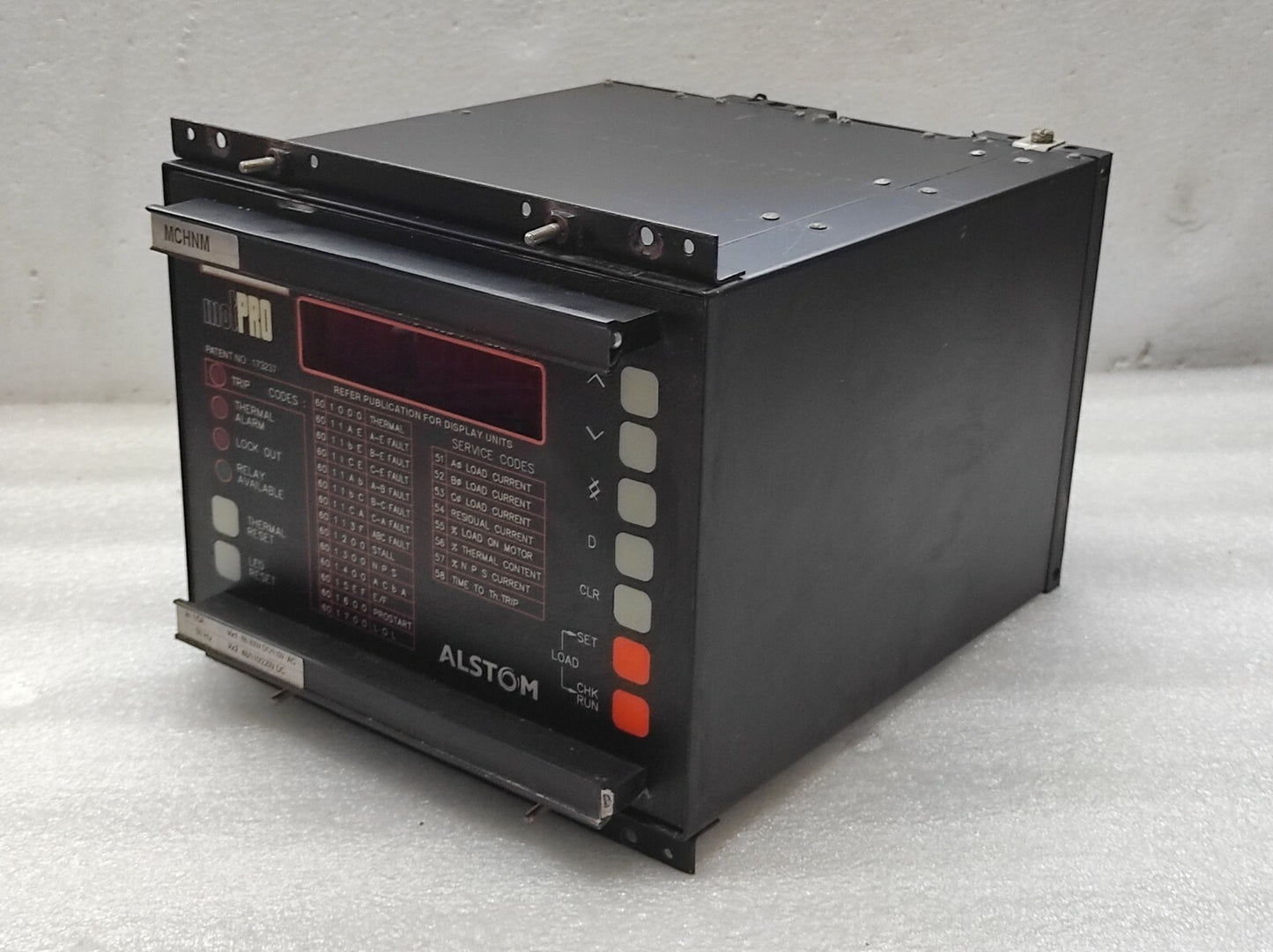 ALSTOM MOTPRO MCHNM PROTECTION RELAY MCHNM01H1AB0500A 130169520115002