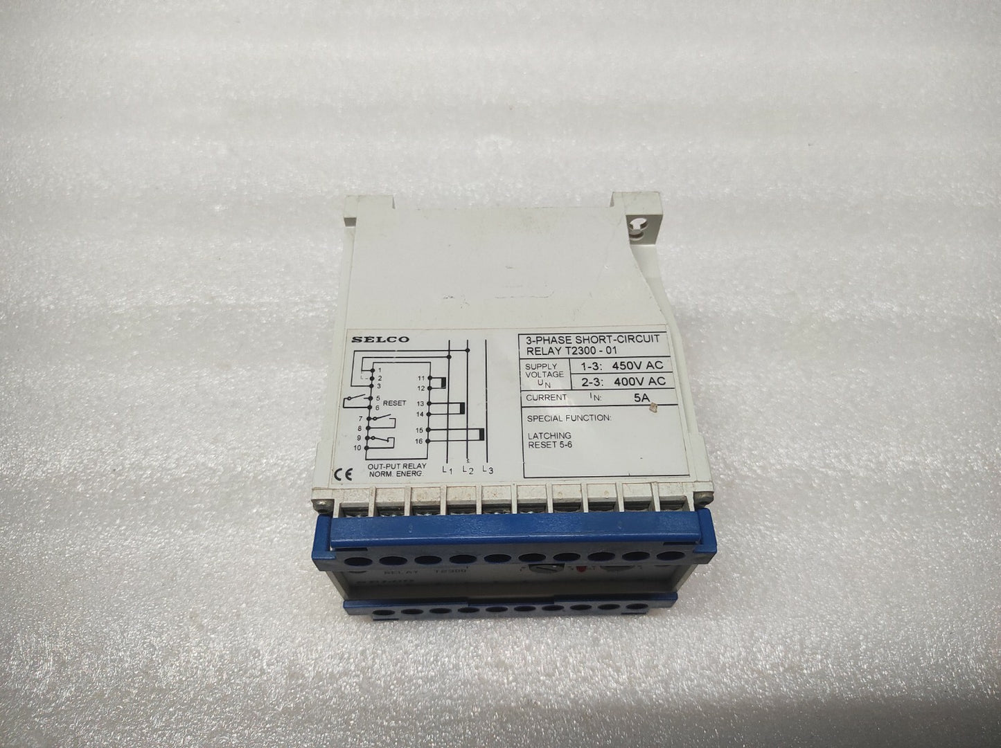 SELCO T2300-01 3-PHASE SHORT CIRCUIT RELAY 450VAC