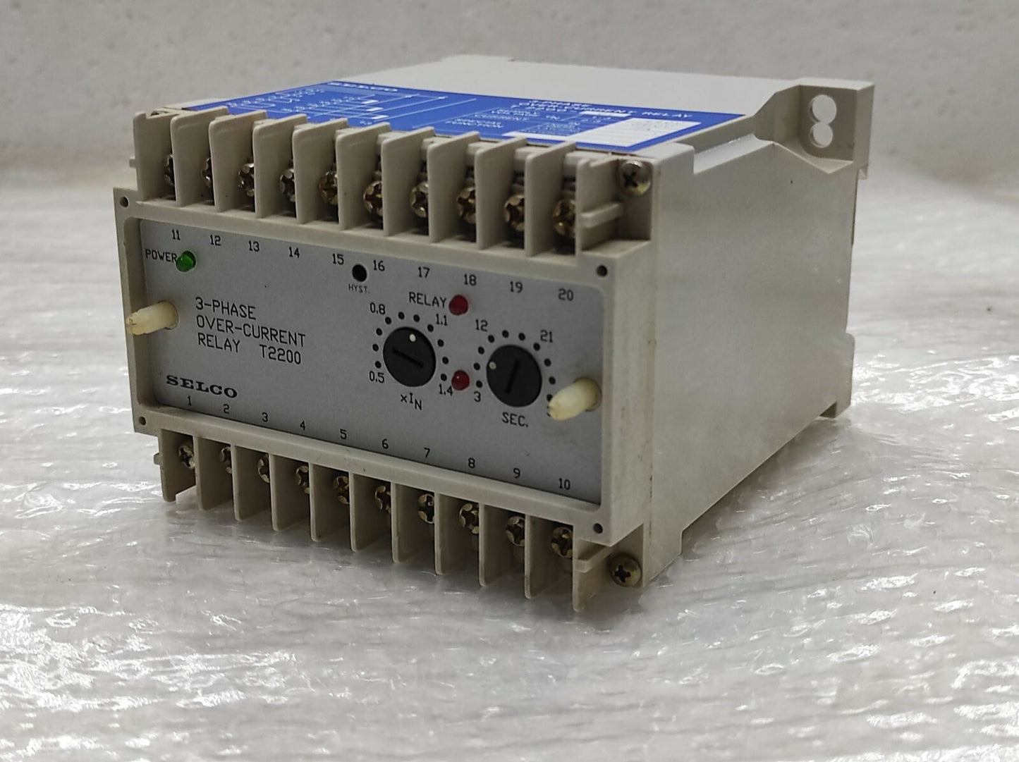 SELCO T2200-01 3-PHASE OVERCURRENT RELAY | 5A | 380 / 440V AC