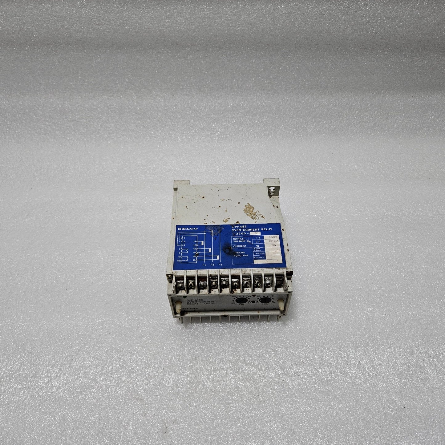 SELCO T2200-01 3-PHASE OVERCURRENT RELAY | 5A | 380 / 440V AC