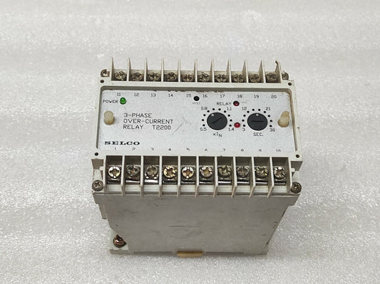 SELCO T2200-12 3-PHASE OVERCURRENT RELAY | 5A | 110 / 220V AC