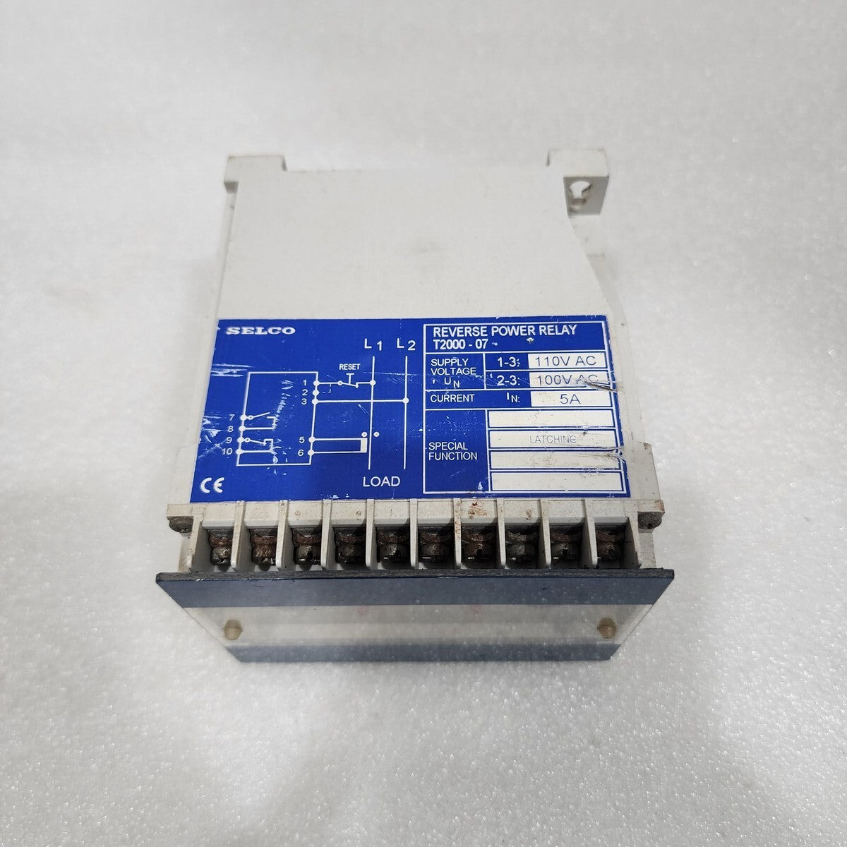 SELCO T2000-07 REVERSE POWER RELAY 100-110VAC