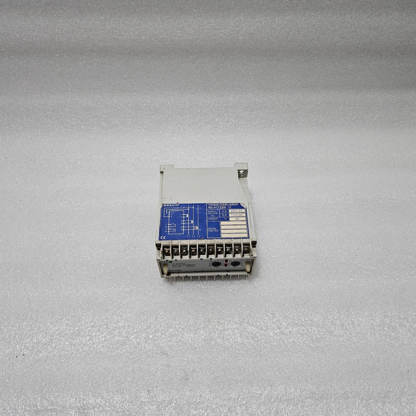 SELCO T2200-12 3-PHASE OVERCURRENT RELAY | 5A | 110 / 220V AC