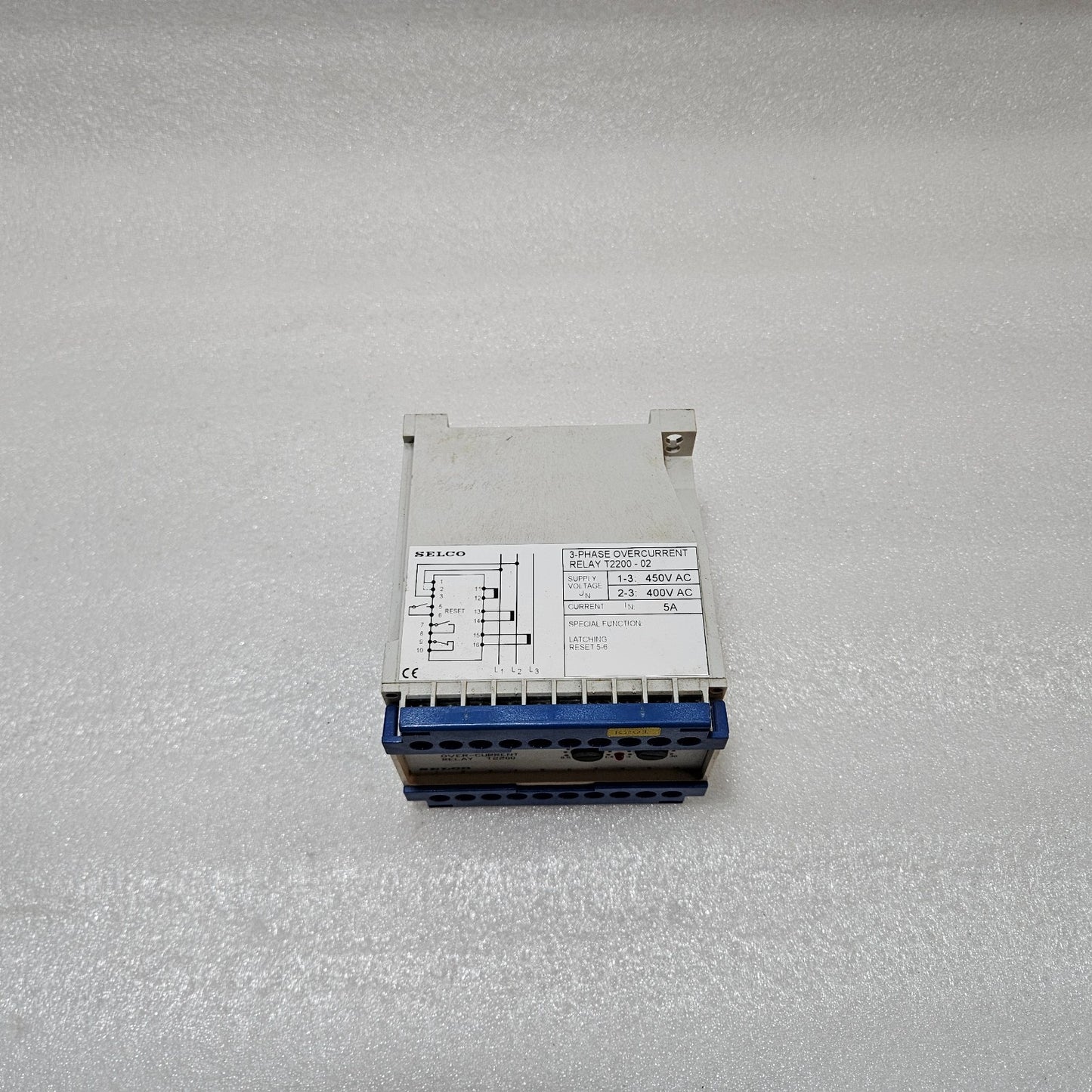 SELCO T2200-02 3-PHASE OVERCURRENT RELAY | 5A | 400 / 450V AC