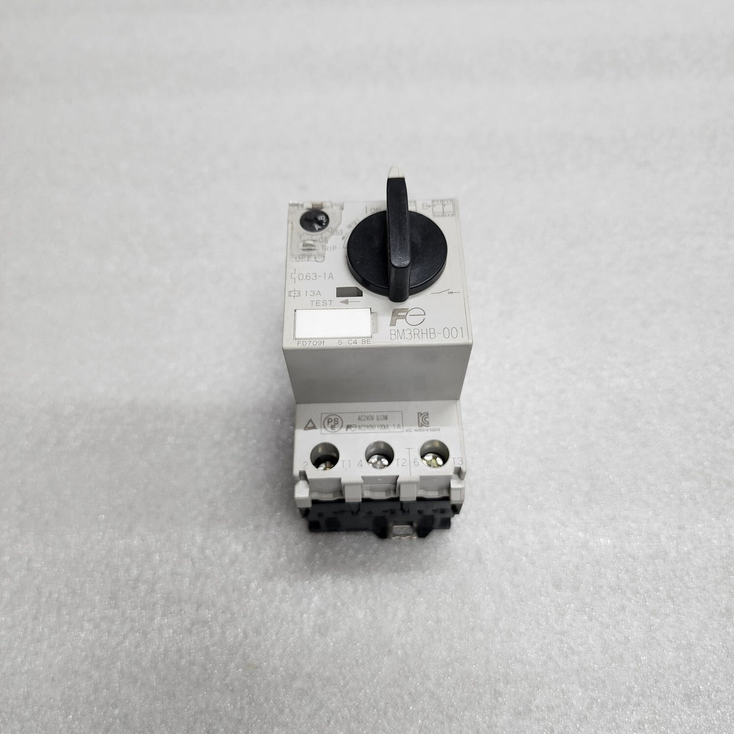 FUJI ELECTRIC BM3RHB-001 MANUAL MOTOR STARTER 0.63-1A