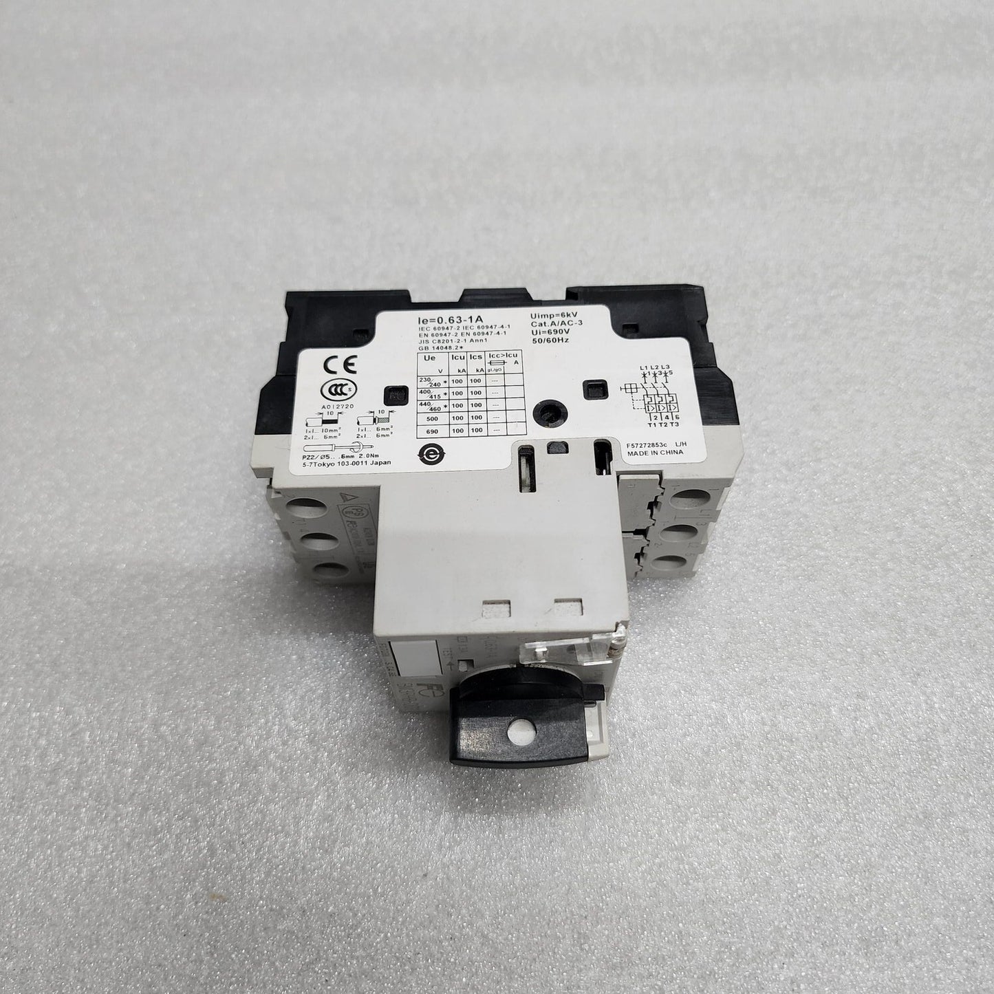 FUJI ELECTRIC BM3RHB-001 MANUAL MOTOR STARTER 0.63-1A