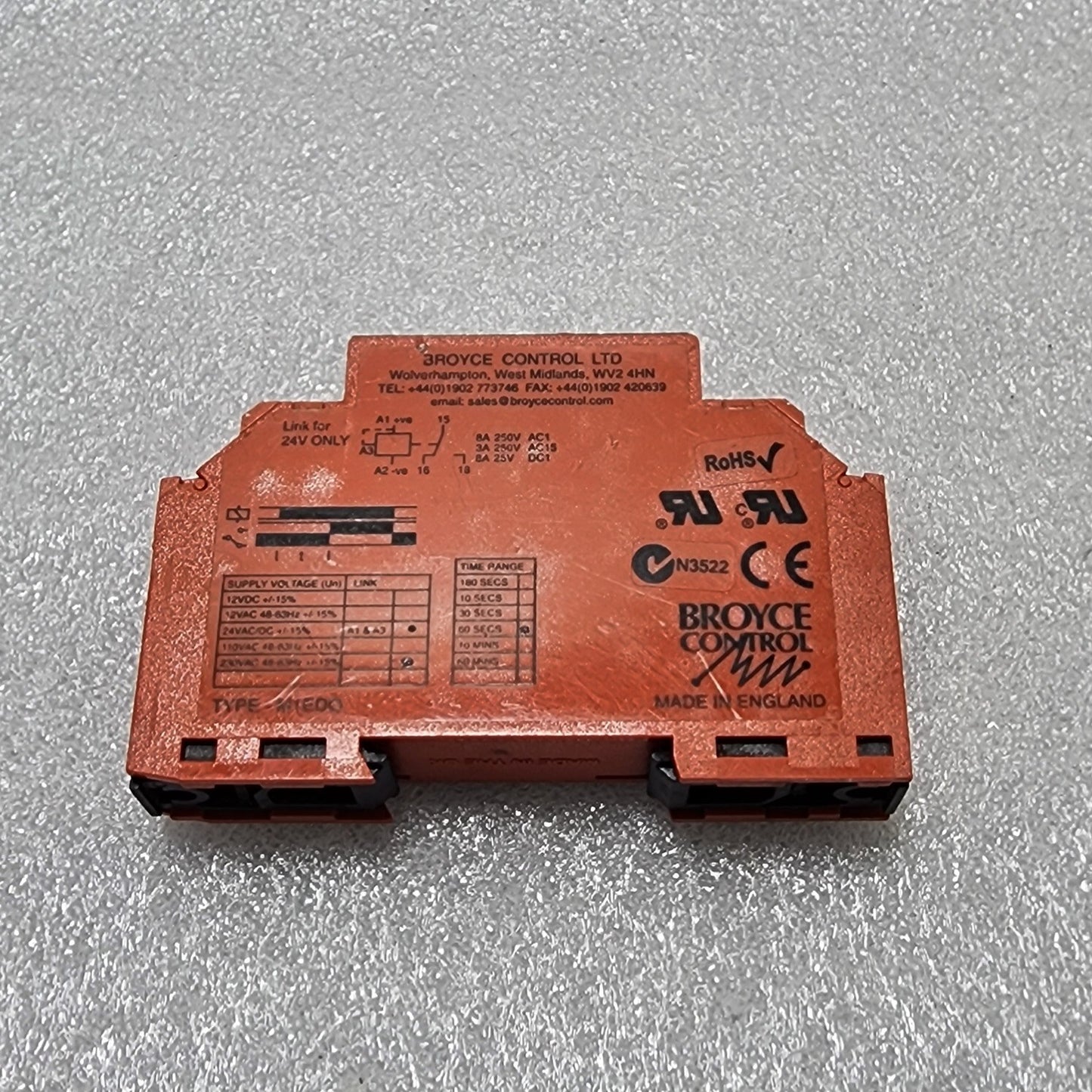 BROYCE CONTROL M1EDO DELAY ON OPERATE RELAY 300-5856