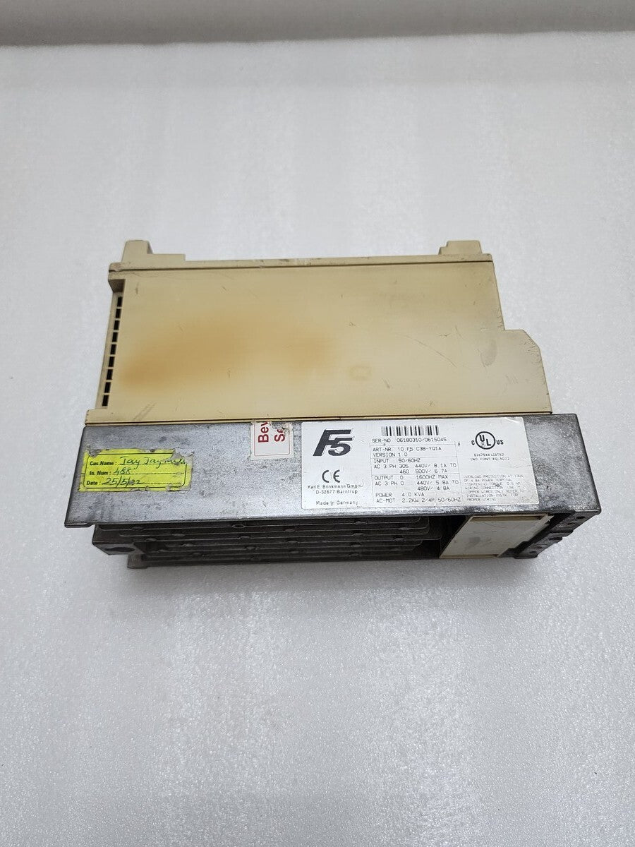 KARL E BRINKMANN 10.F5.C3B-YQ1A KEB INVERTER DRIVE 4.0 KVA