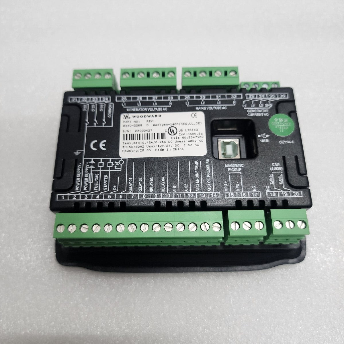 WOODWARD EASYGEN 1400 AMF CONTROLLER 8440-2269 REV D
