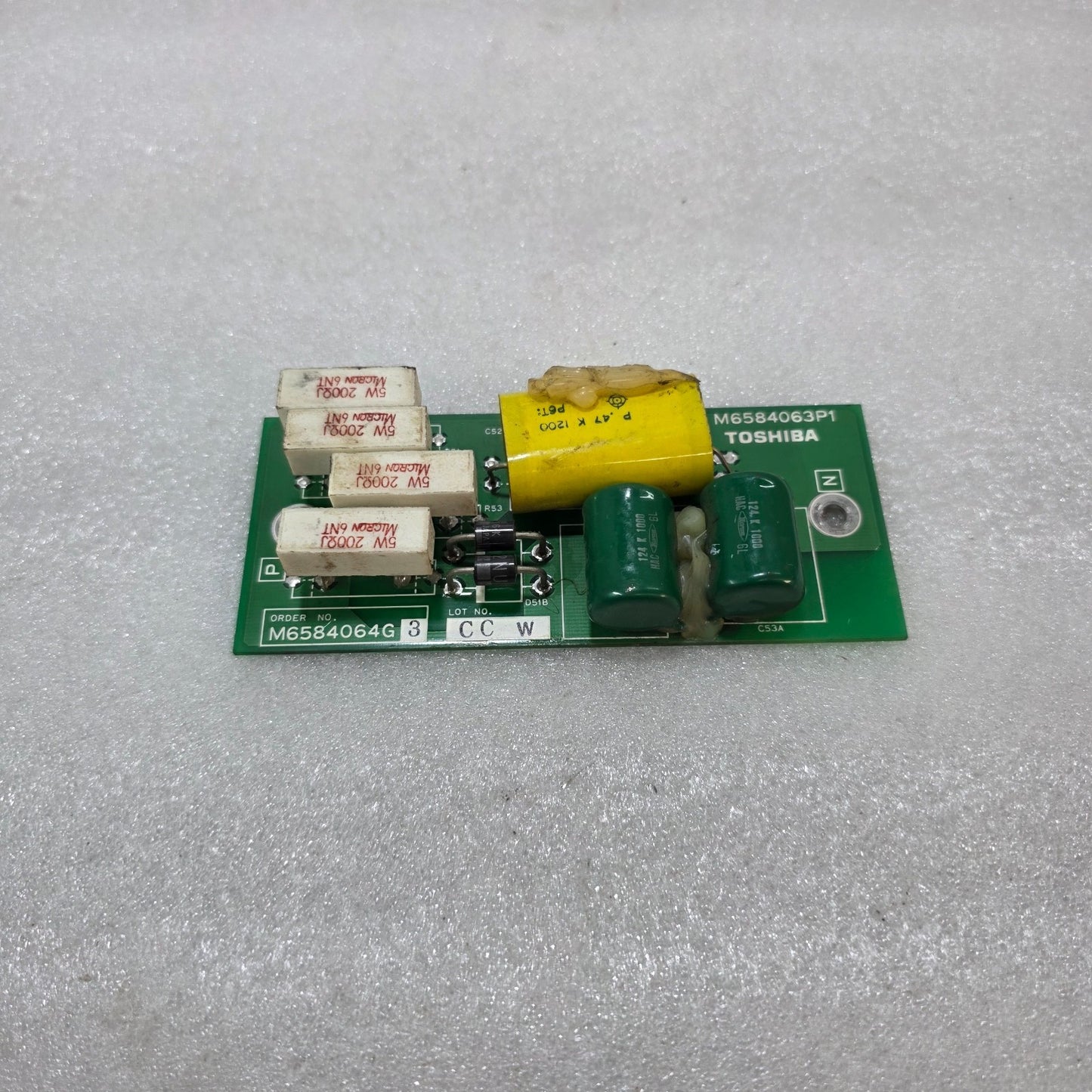 TOSHIBA CONTROL PCB M6584064G / M6584063P1 | INDUSTRIAL DRIVE BOARD MODULE JAPAN