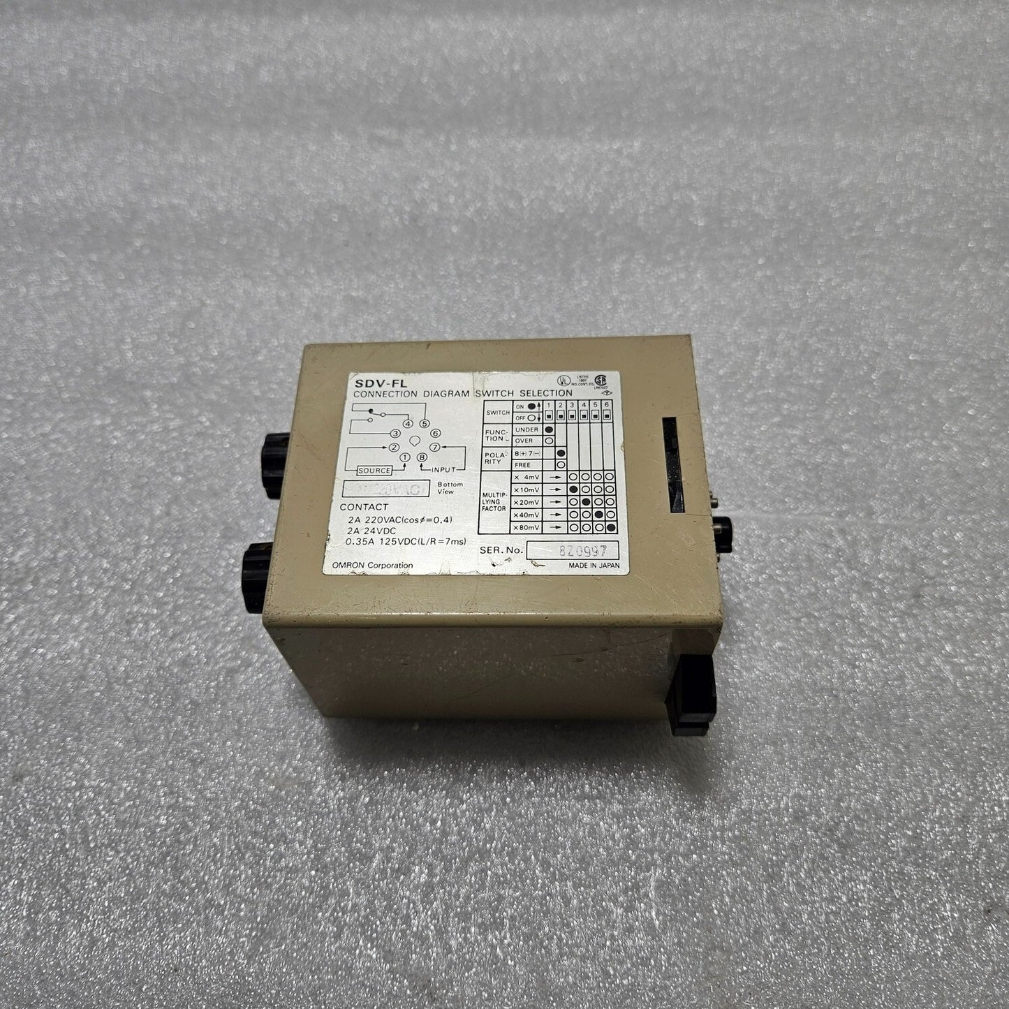 OMRON SDV-FL7 VOLTAGE SENSOR