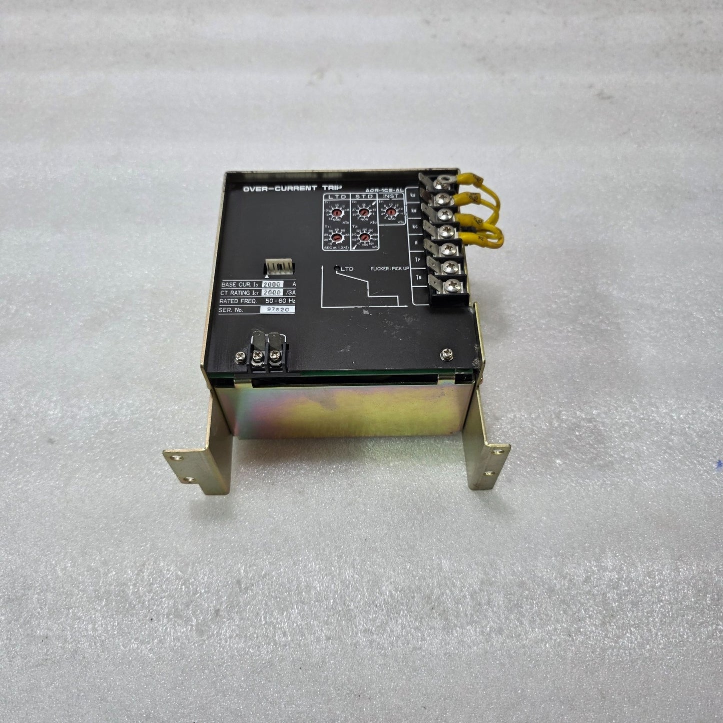 TERASAKI AOR-1CS-AL OVER CURRENT TRIP RELAY |  2000A, CT 2000/3A | SETTING 5