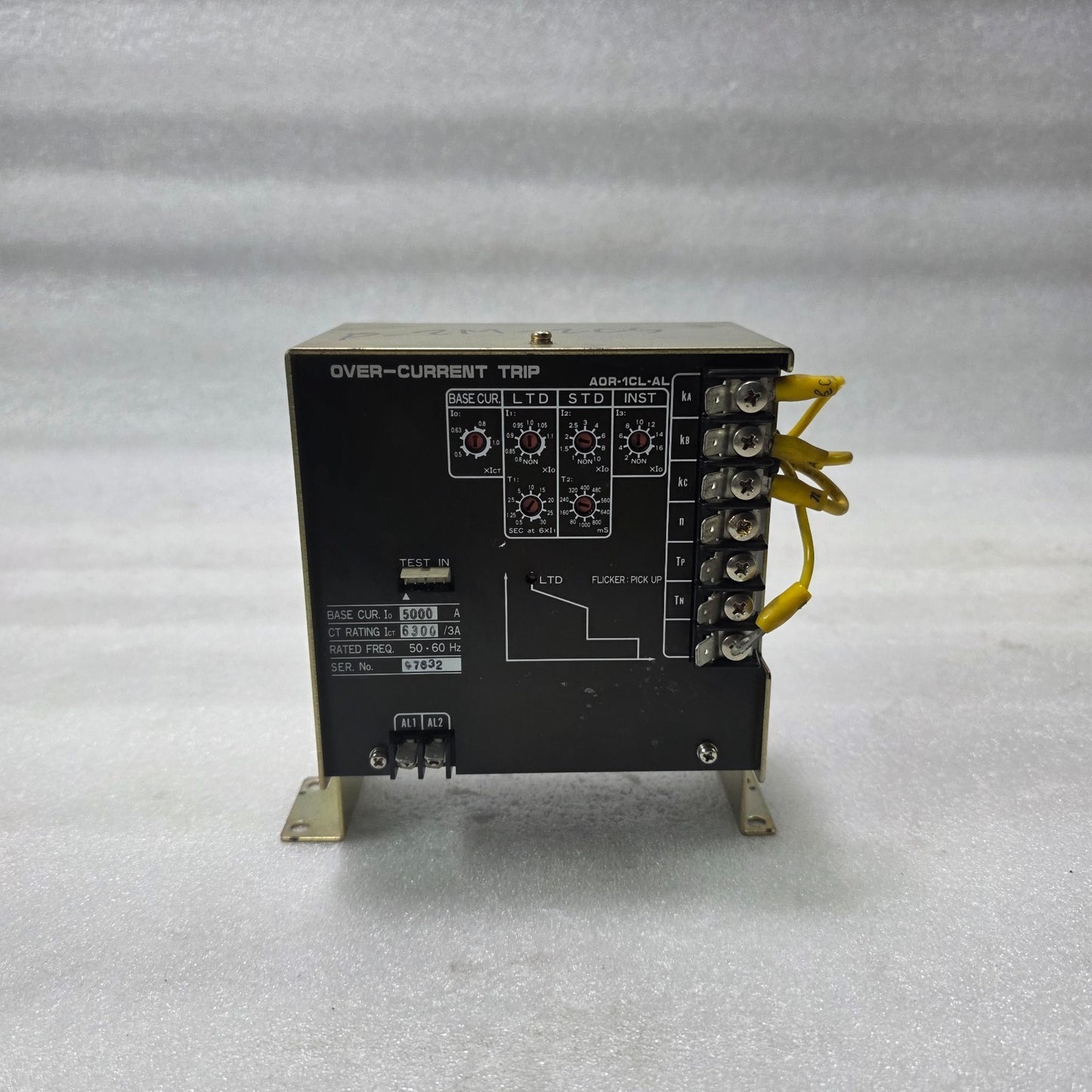 TERASAKI AOR-1CL-AL OVER CURRENT TRIP RELAY | 5000A ,CT  6300/3A | SETTING 6