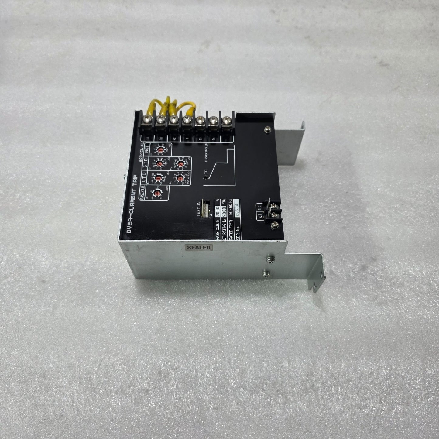 TERASAKI AOR-1CL-AL OVER CURRENT TRIP RELAY |  2000A, CT 2000/3A | SETTING 6
