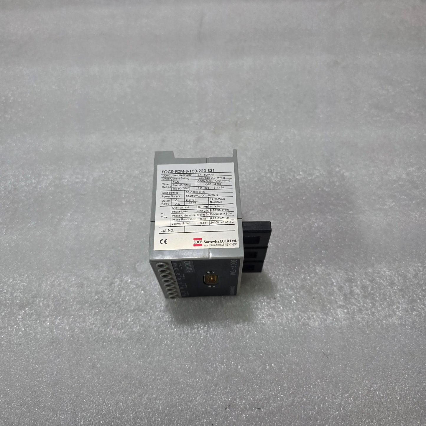 SAMWHA EOCR-FDM-S-150-220-S31 MOTOR PROTECTION RELAY | OVERCURRENT