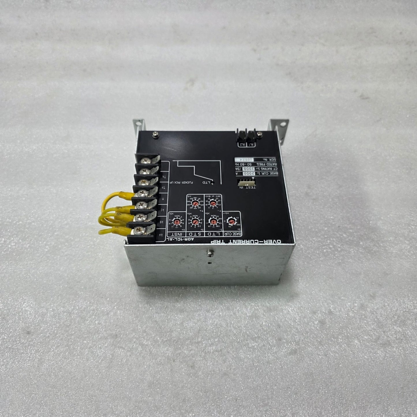 TERASAKI AOR-1CL-AL OVER CURRENT TRIP RELAY |  2000A, CT 2000/3A | SETTING 6