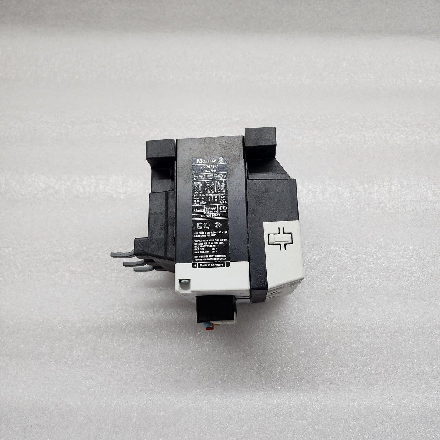 MOELLER Z5-70/SK4 THERMAL OVERLOAD RELAY 50-70A