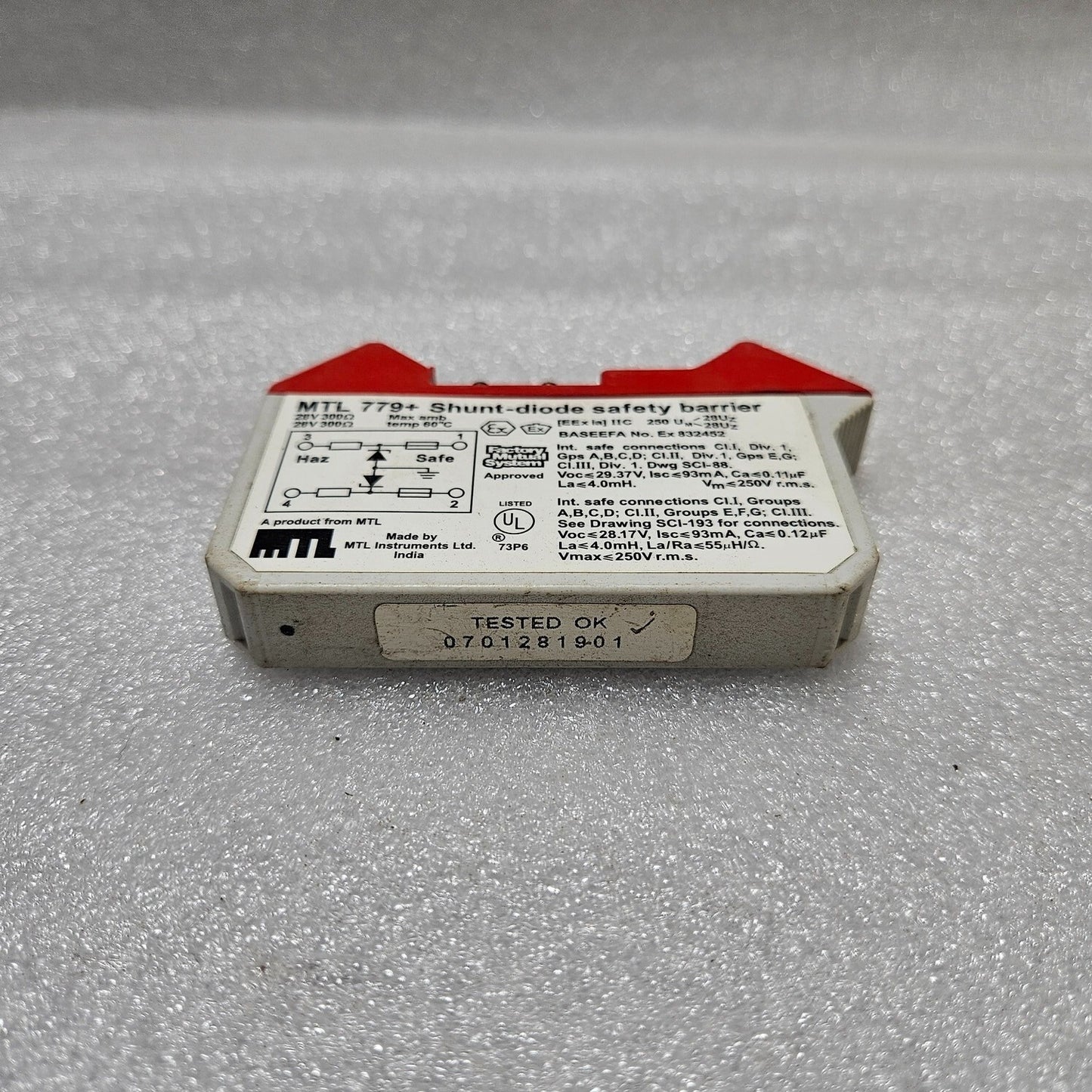 MEASURMENT TECHNOLOGY MTL 779+ SHUNT DIODE SAFETY BARRIER