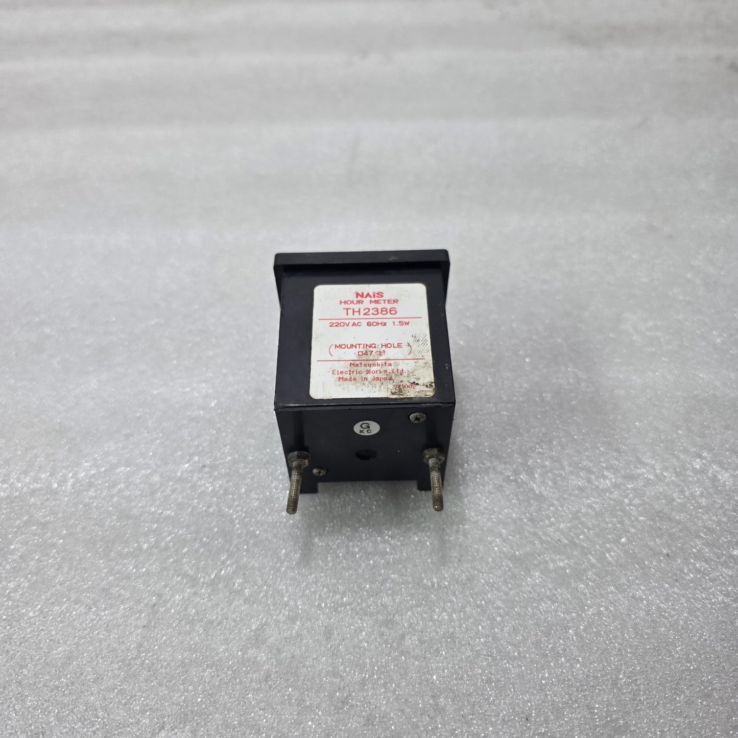 NAIS TH2386 HOUR METER 220V AC | MATSUSHITA ELECTRIC INDUSTRIAL TIME COUNTER PAN