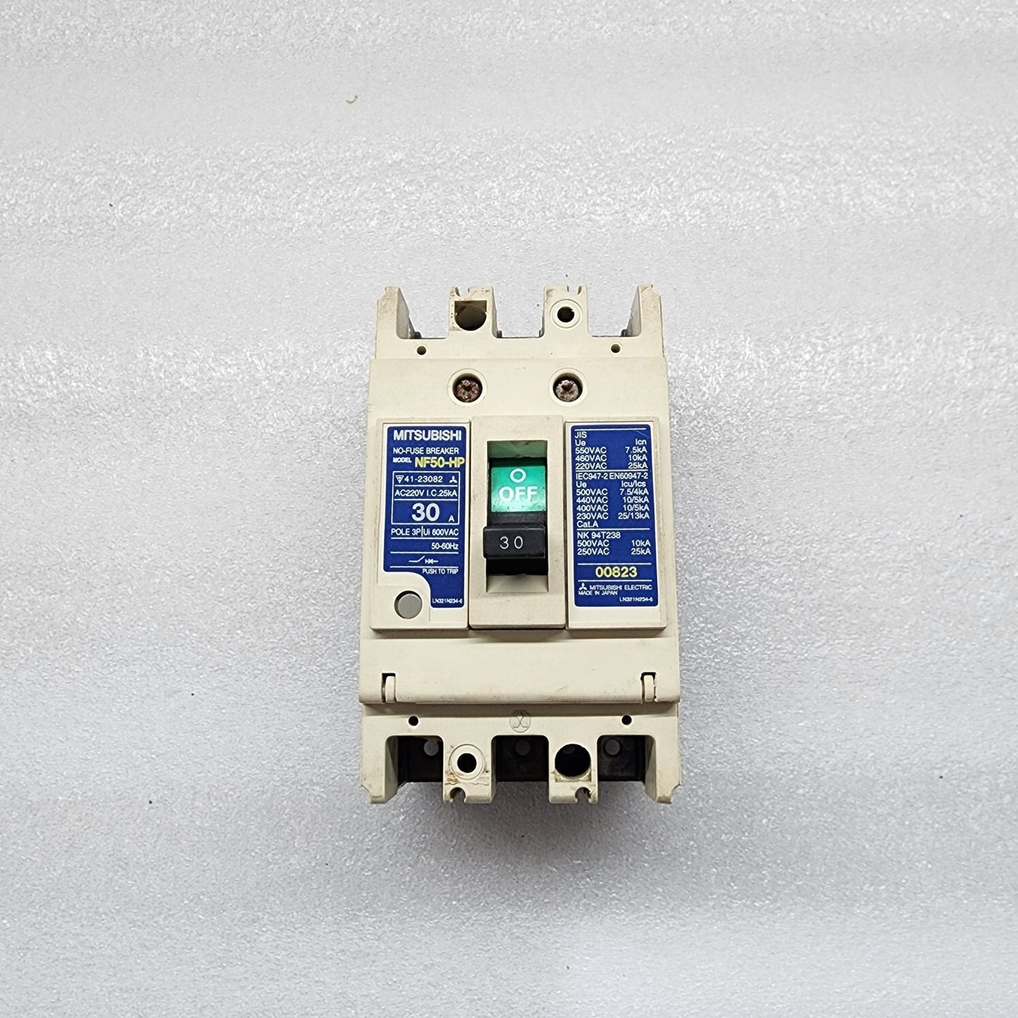 MITSUBISHI ELECTRIC NF50-HP NO-FUSE BREAKER 30A