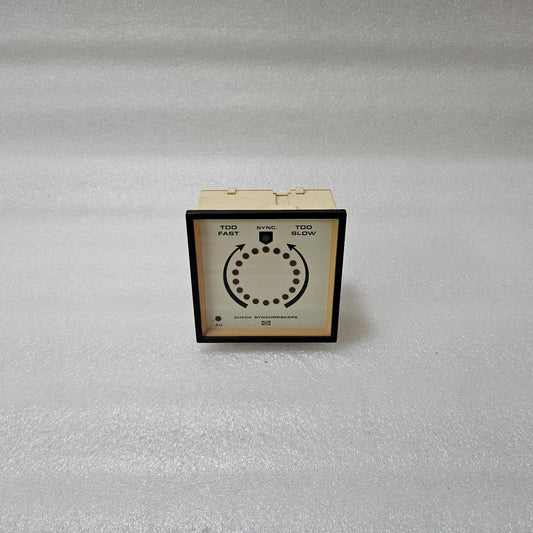 DEIF CHECK SYNCHROSCOPE PANEL METER GENERATOR SYNCHRONIZING INDICATOR 380–440V