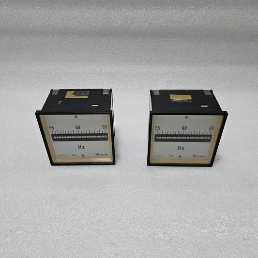 CELSA 55–65 HZ ANALOG FREQUENCY METER 230V AC PANEL MOUNTED HZ METER FOR GENERAT
