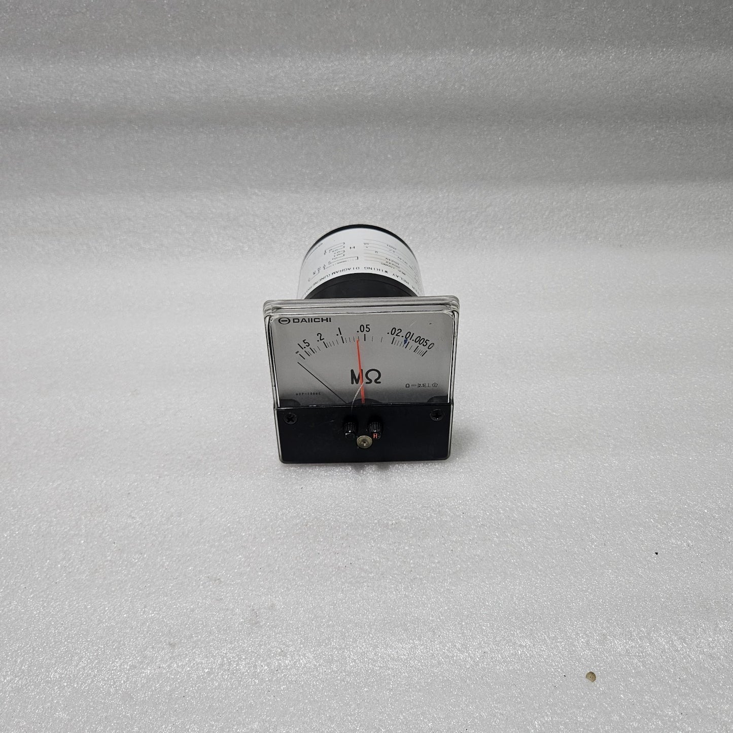 DAIICHI MEP-100NC ANALOG INSULATION RESISTANCE METER MΩ DC 24V PANEL MOUNT