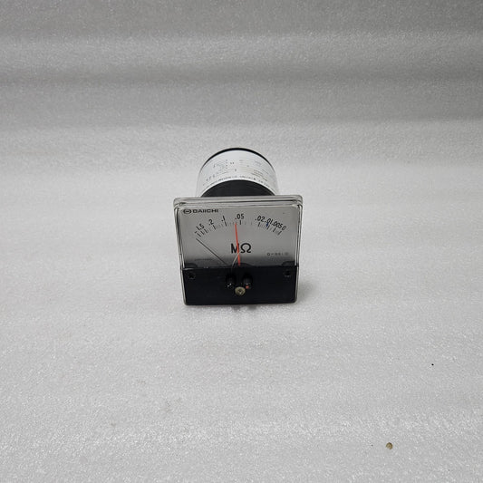 DAIICHI MEP-100NC ANALOG INSULATION RESISTANCE METER MΩ DC 24V PANEL MOUNT