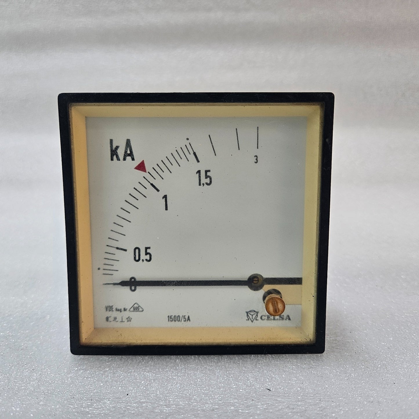 CELSA ANALOG KA AMMETER PANEL METER 0–3KA WITH 1500/5A CT INPUT