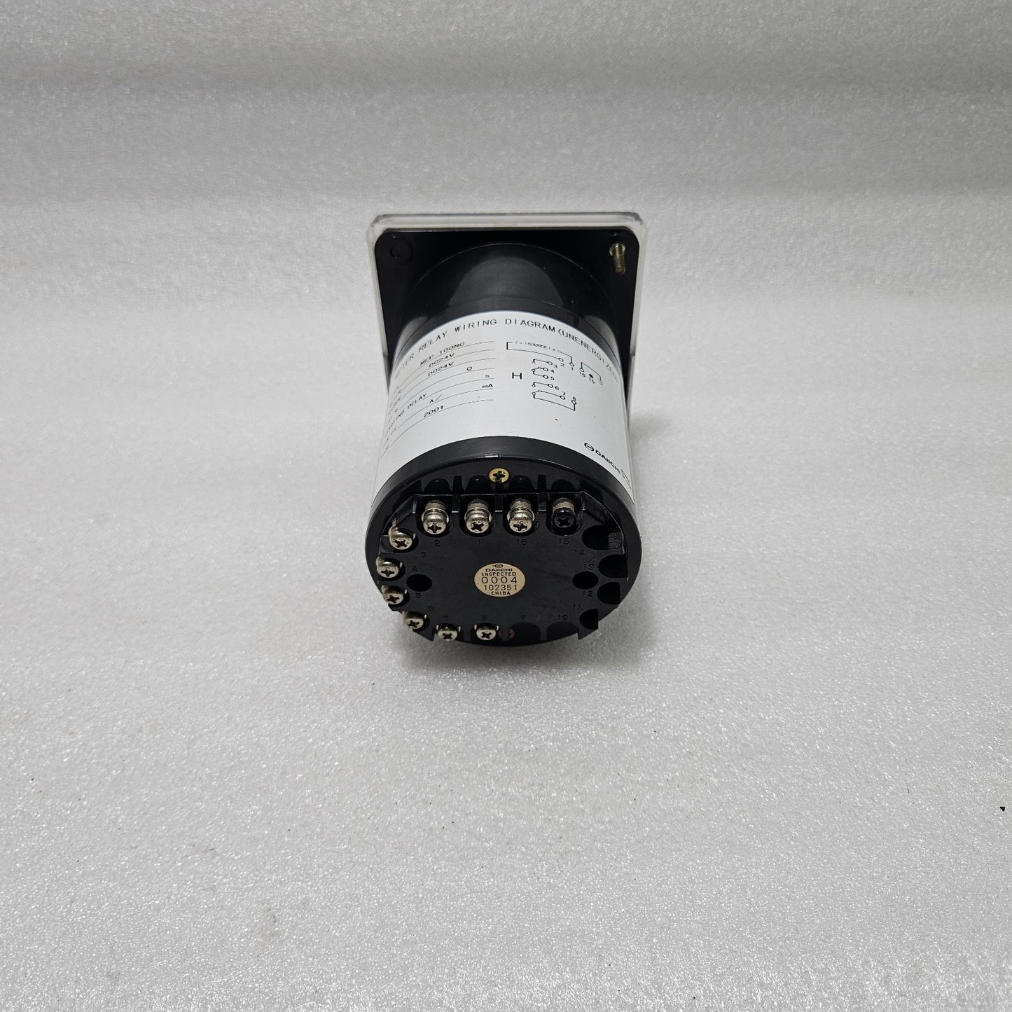 DAIICHI MEP-100NC ANALOG INSULATION RESISTANCE METER MΩ DC 24V PANEL MOUNT